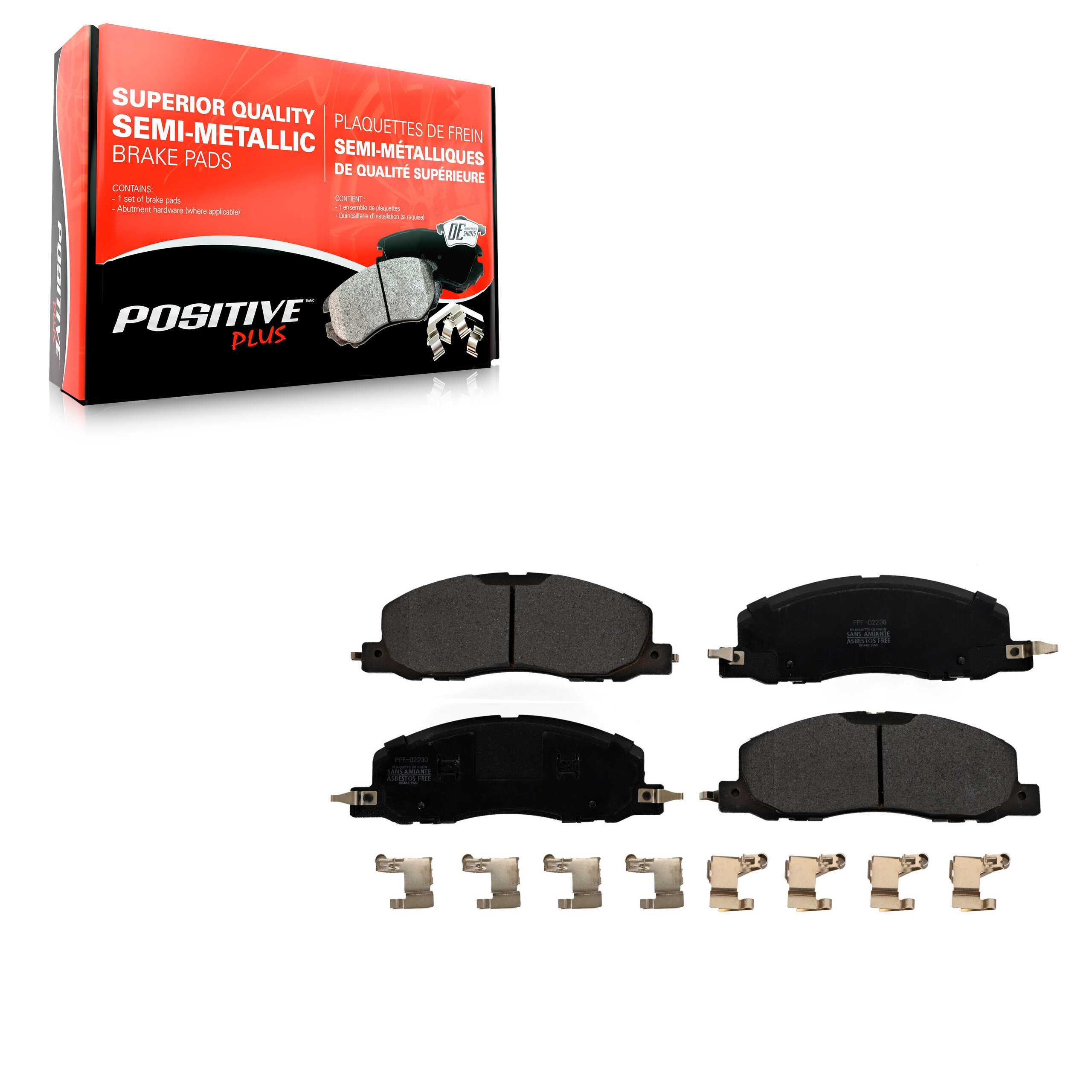 Positive Plus - PPF-D2230 - Front Disc Brake Pad