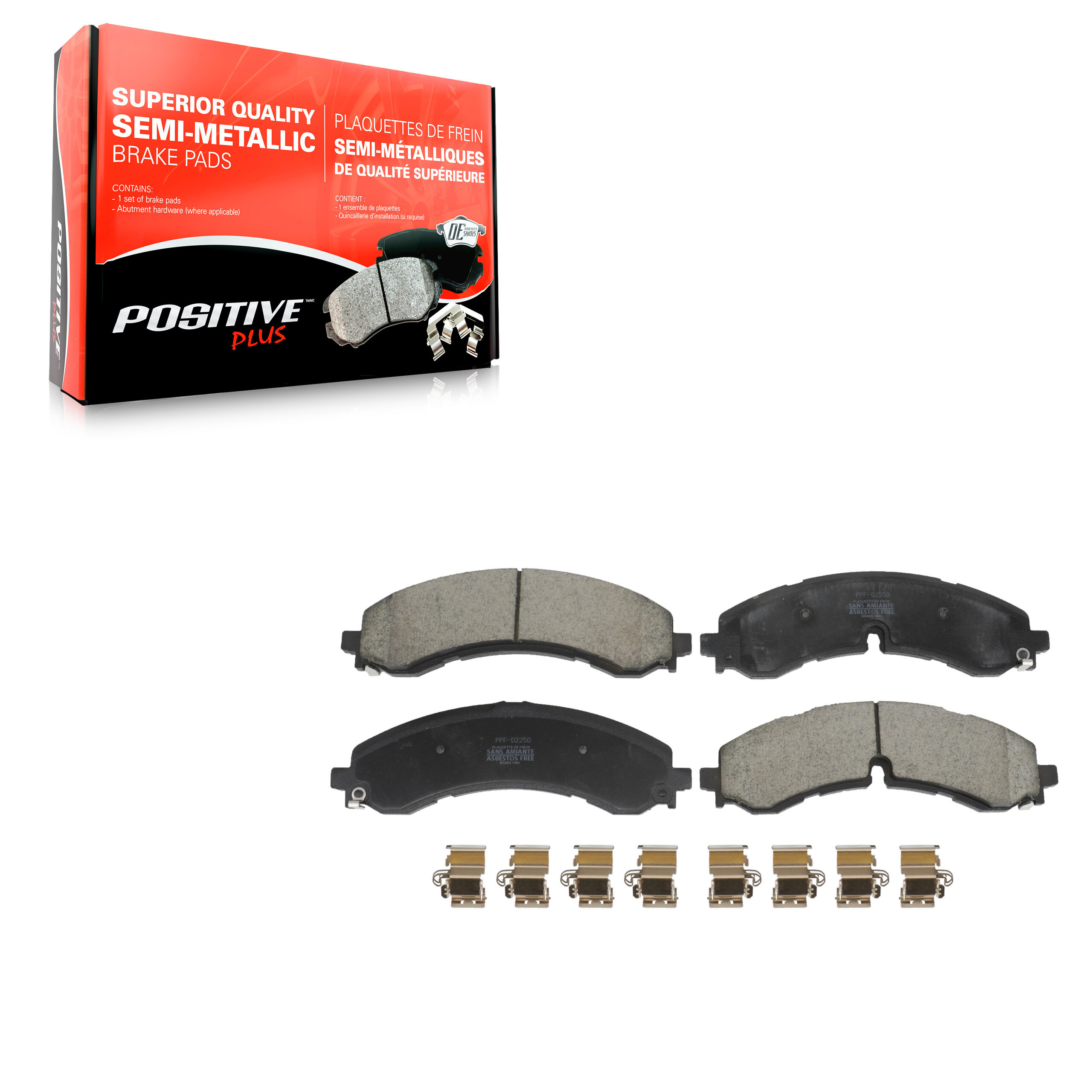 Positive Plus - PPF-D2250 - Front Disc Brake Pad