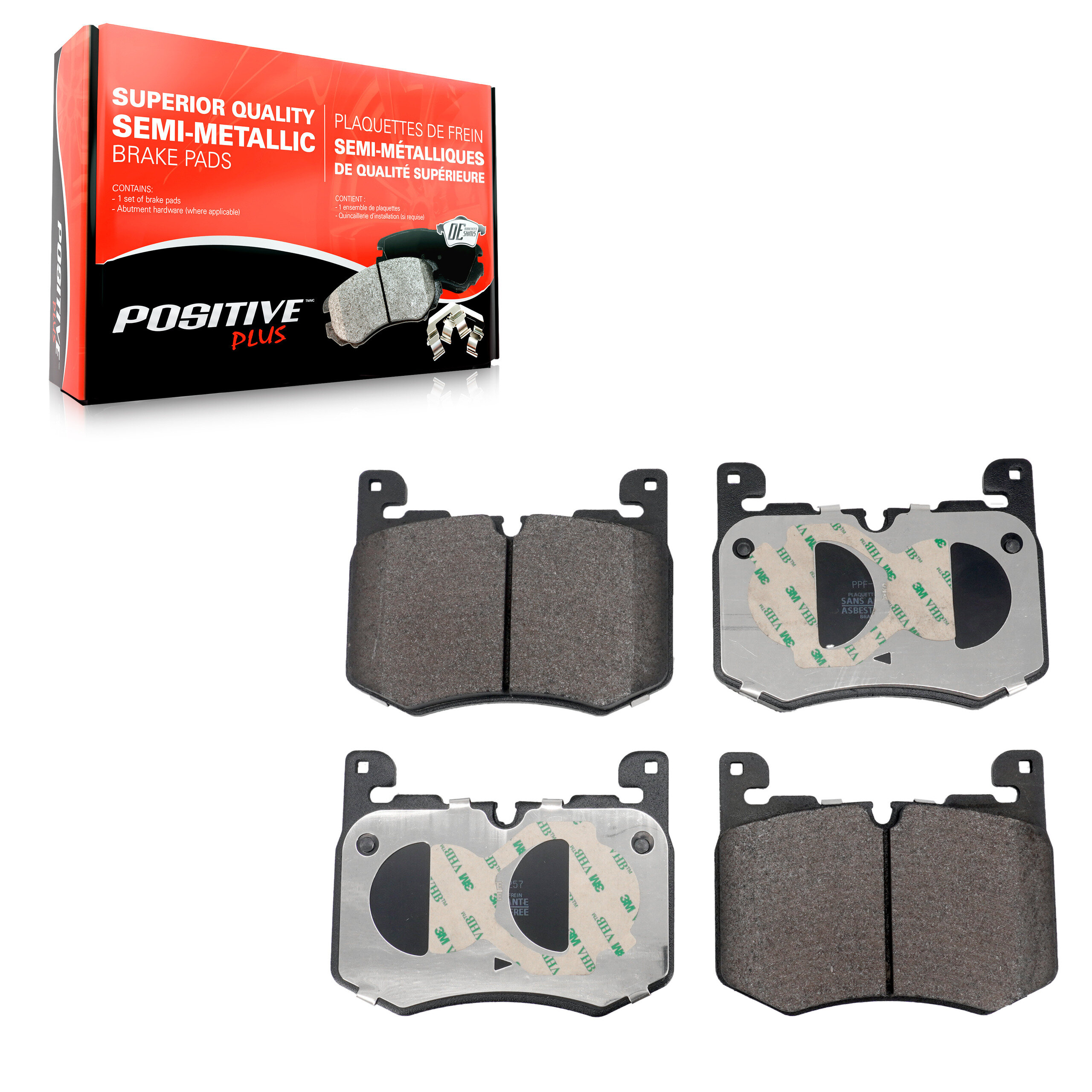 Positive Plus - PPF-D2257 - Front Disc Brake Pad