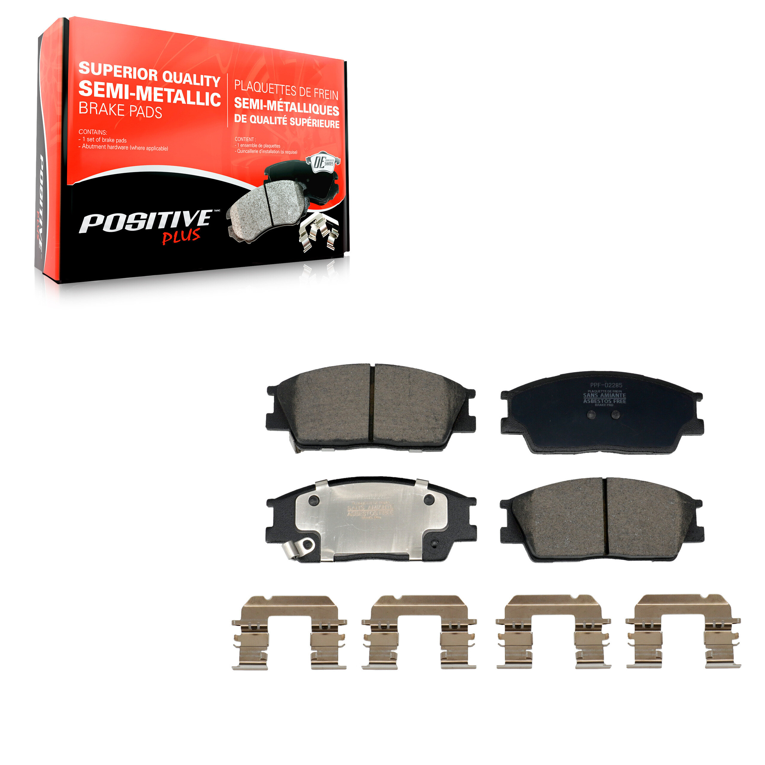 Positive Plus - PPF-D2285 - Front Disc Brake Pad