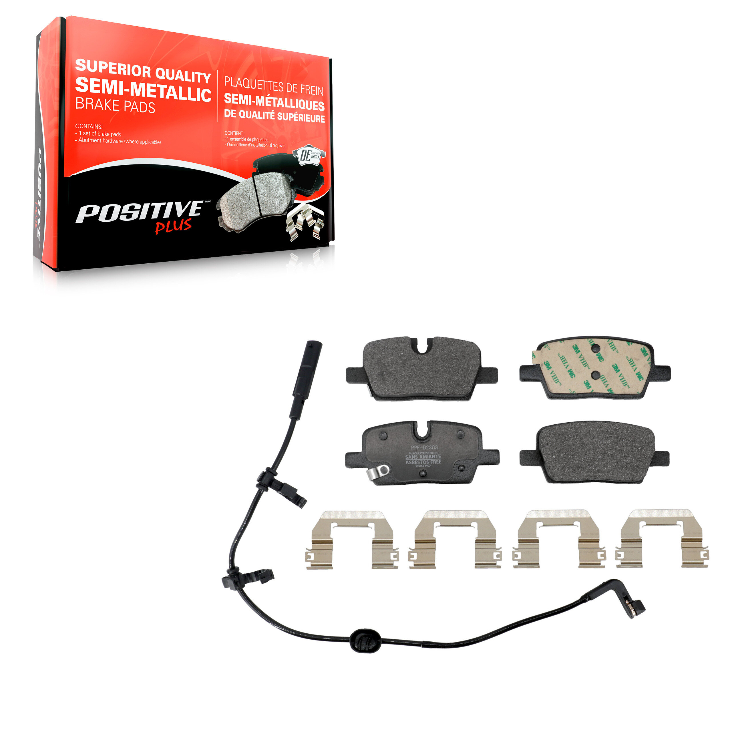 Positive Plus - PPF-D2303 - Rear Disc Brake Pad