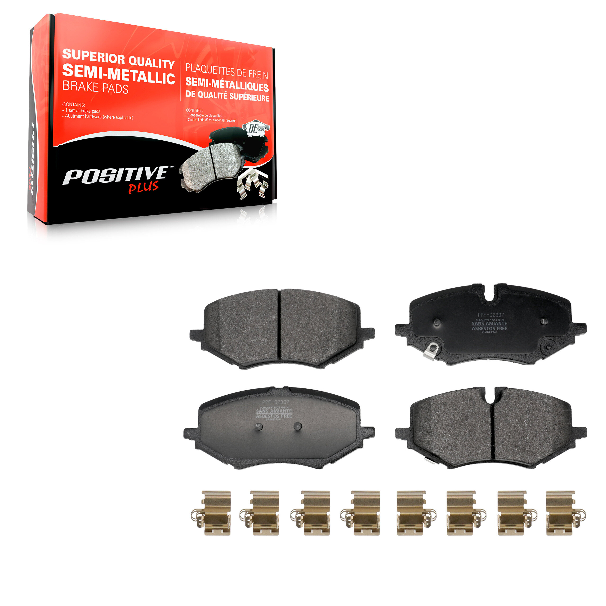 Positive Plus - PPF-D2307 - Front Disc Brake Pad