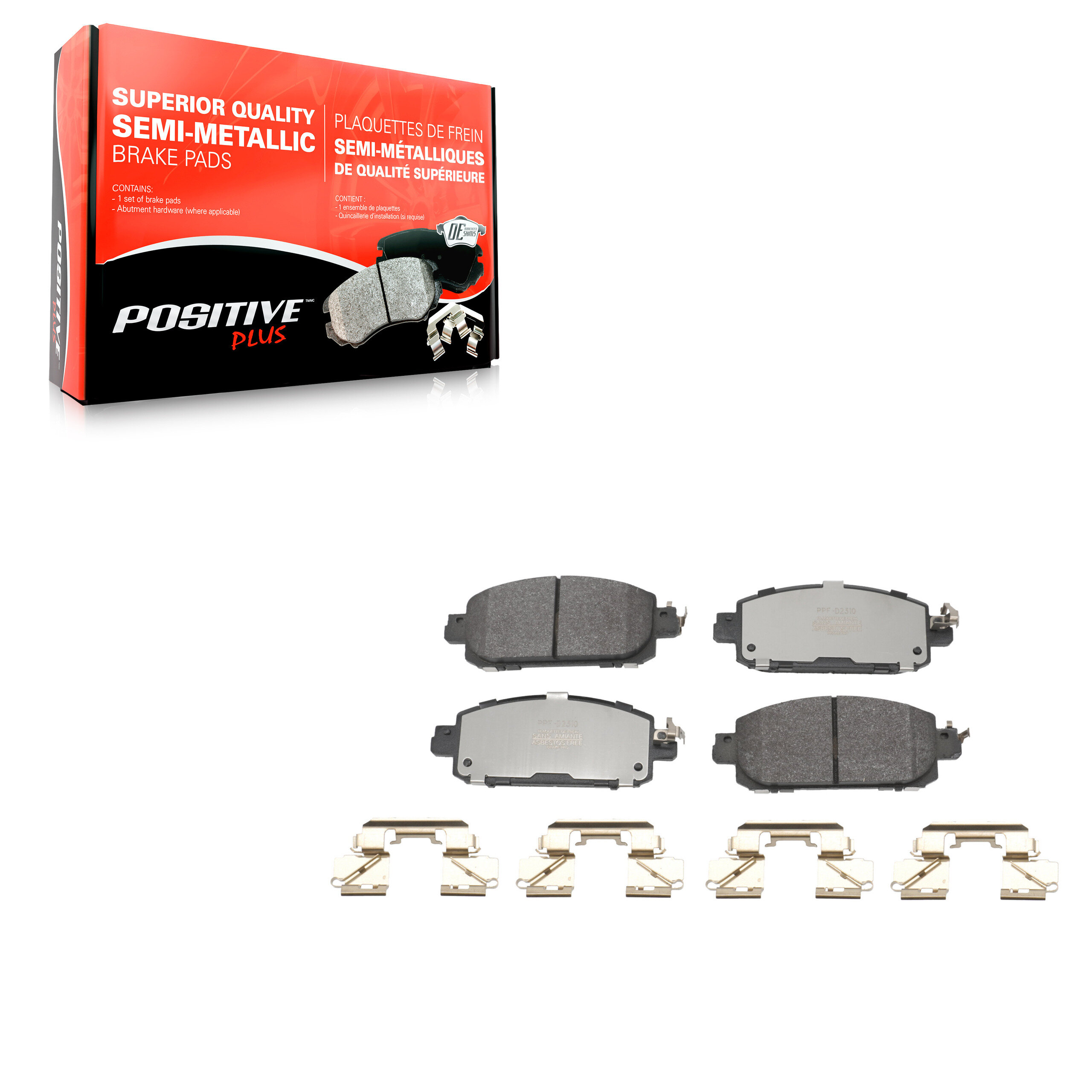Positive Plus - PPF-D2310 - Front Disc Brake Pad