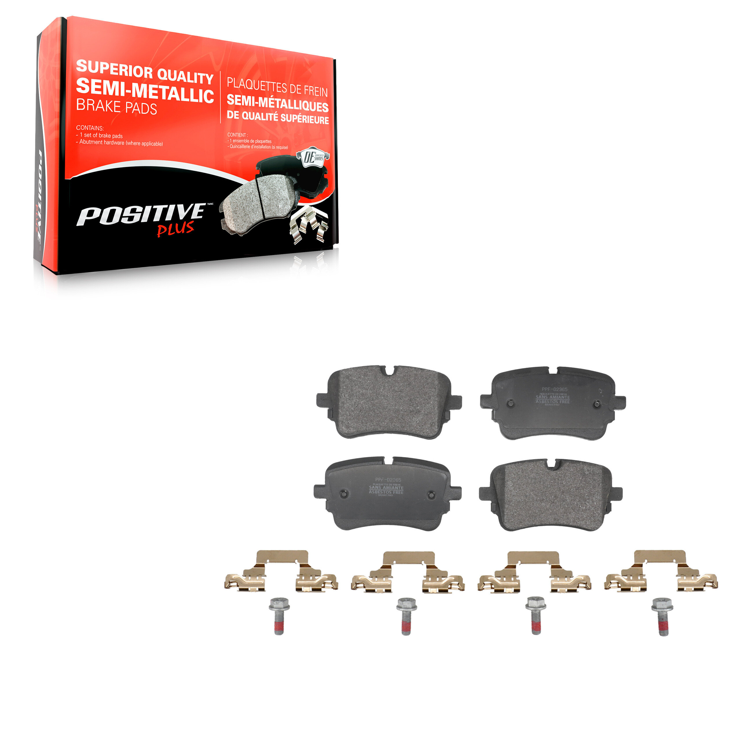 Positive Plus - PPF-D2365 - Rear Disc Brake Pad
