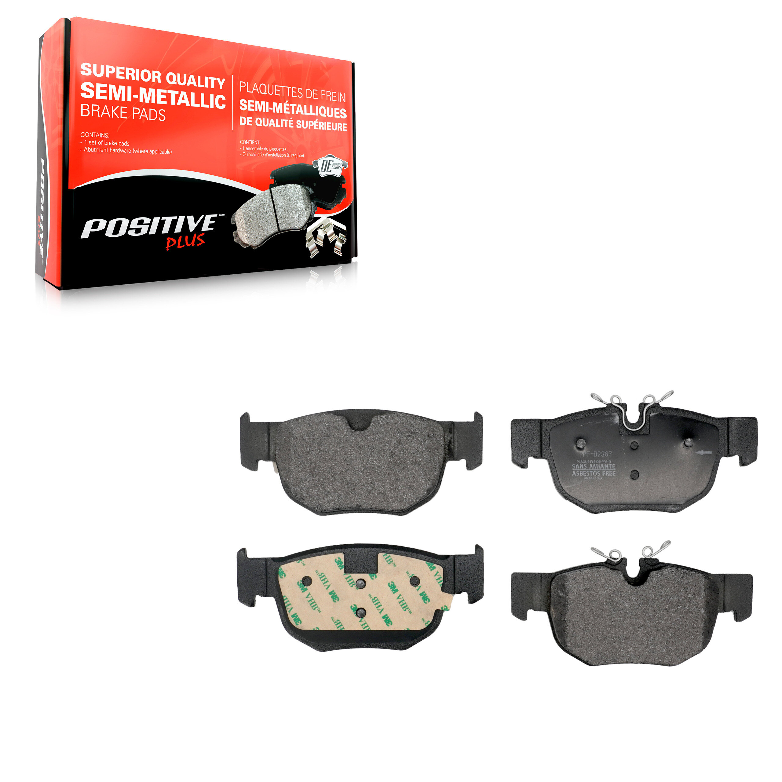 Positive Plus - PPF-D2367 - Rear Disc Brake Pad