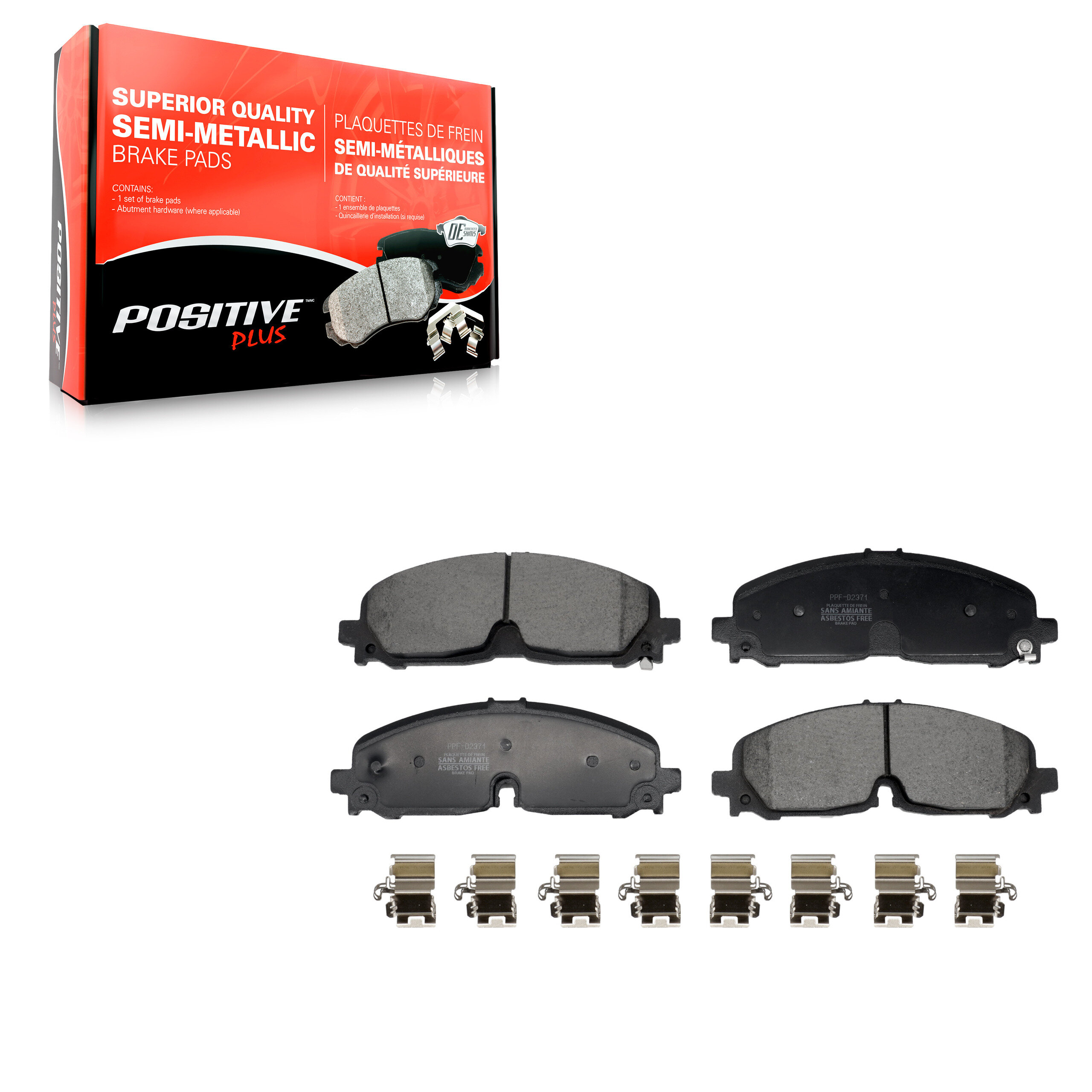 Positive Plus - PPF-D2371 - Front Disc Brake Pad