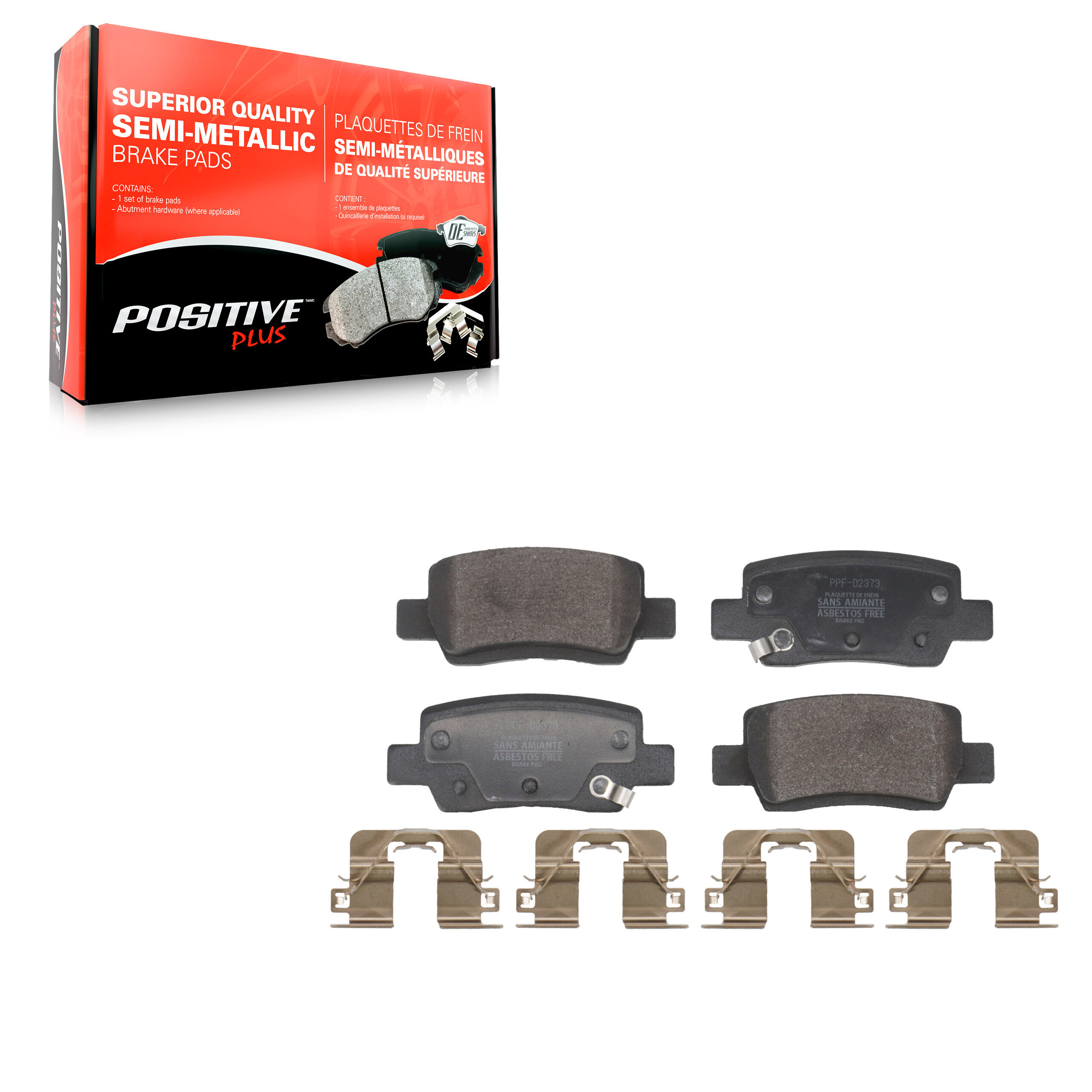 Positive Plus - PPF-D2373 - Rear Disc Brake Pad