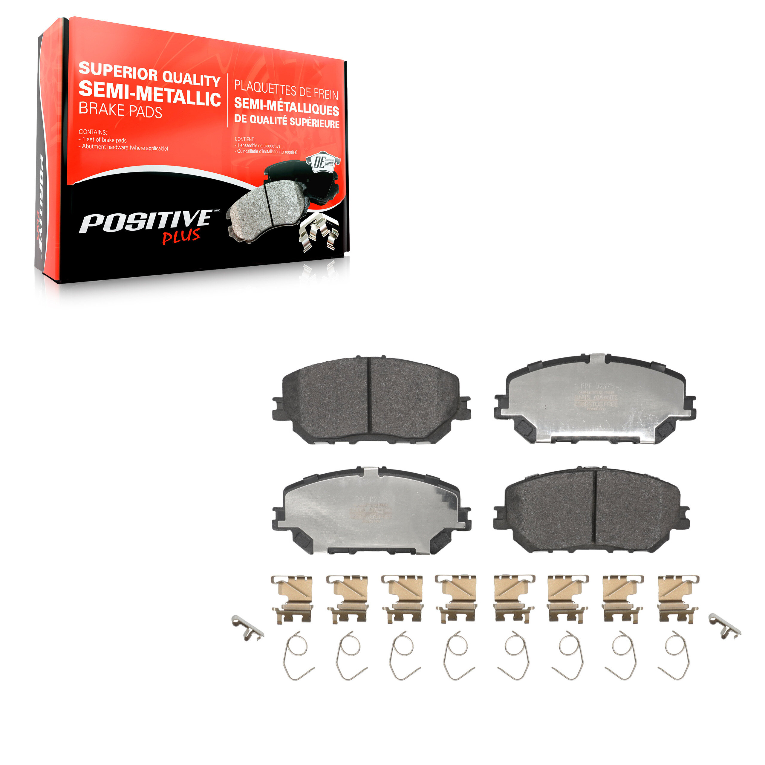 Positive Plus - PPF-D2375 - Front Disc Brake Pad
