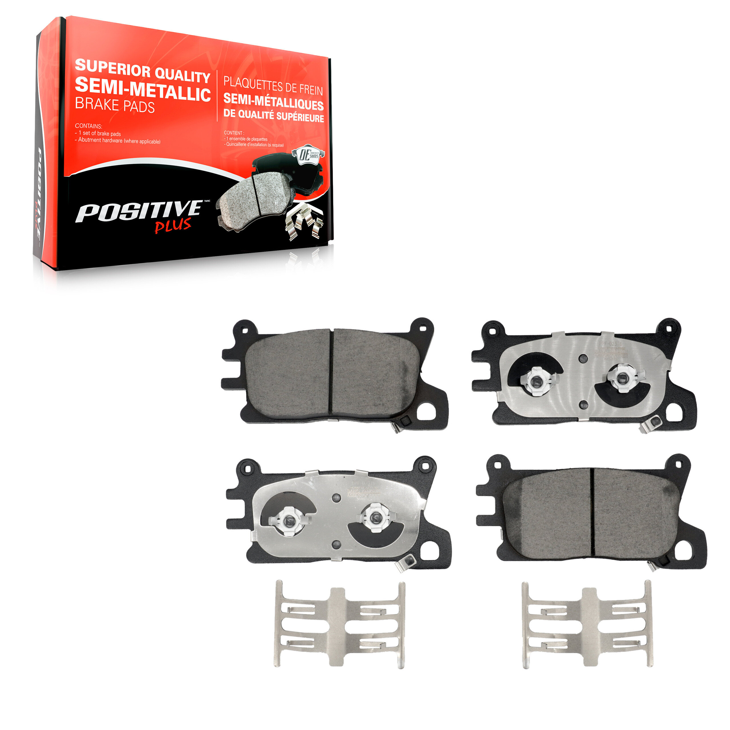 Positive Plus - PPF-D2376 - Front Disc Brake Pad