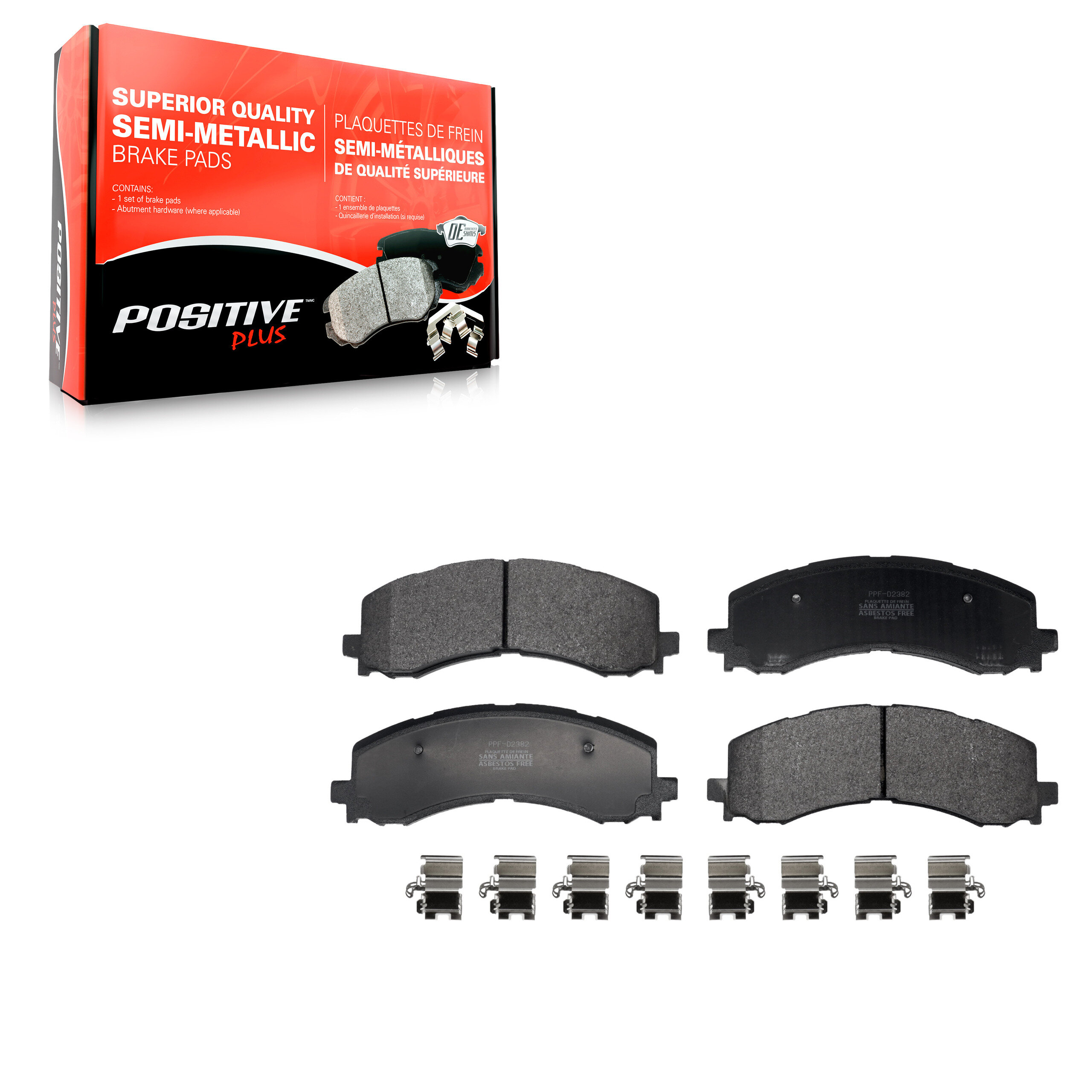 Positive Plus - PPF-D2382 - Front Disc Brake Pad