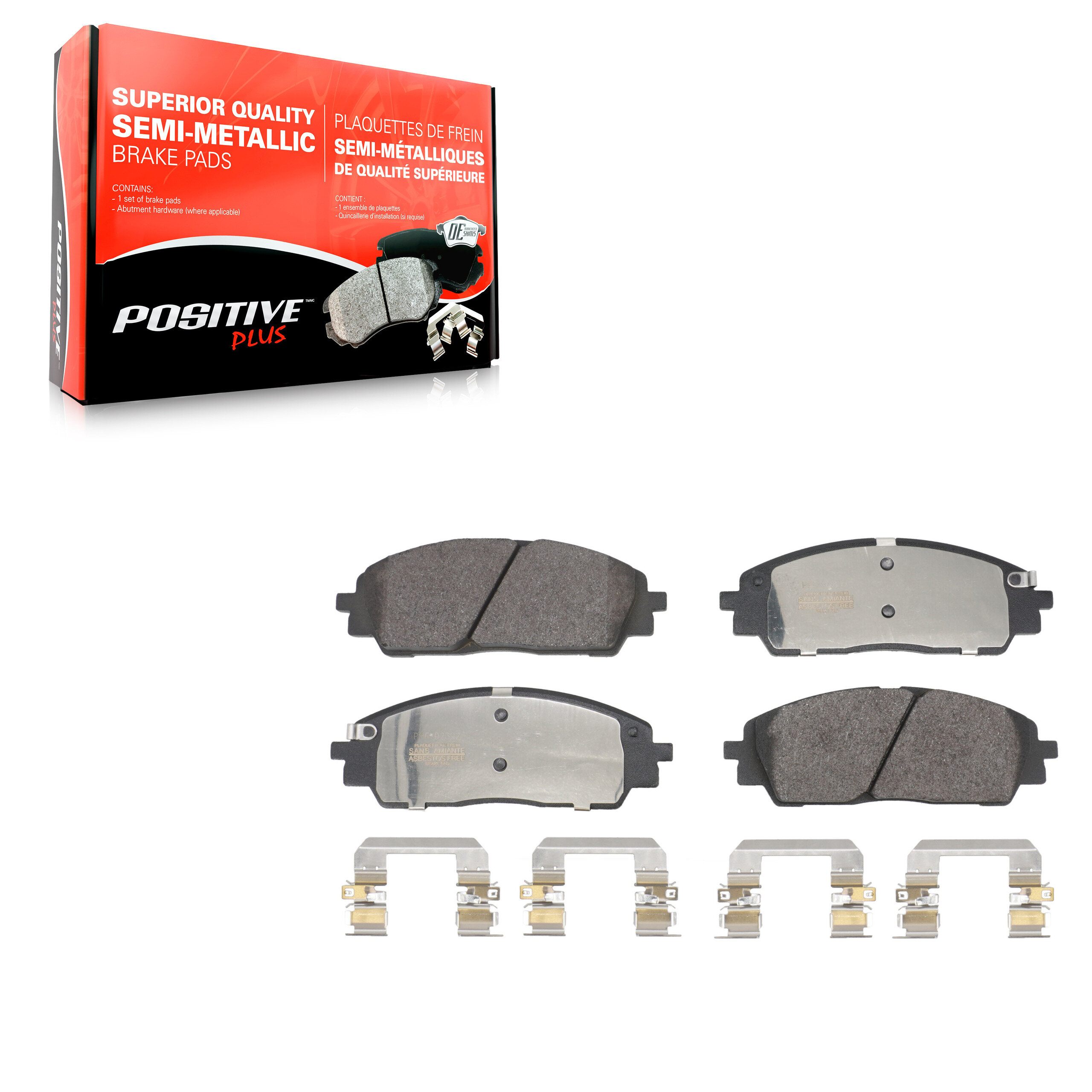 Positive Plus - PPF-D2392 - Front Disc Brake Pad