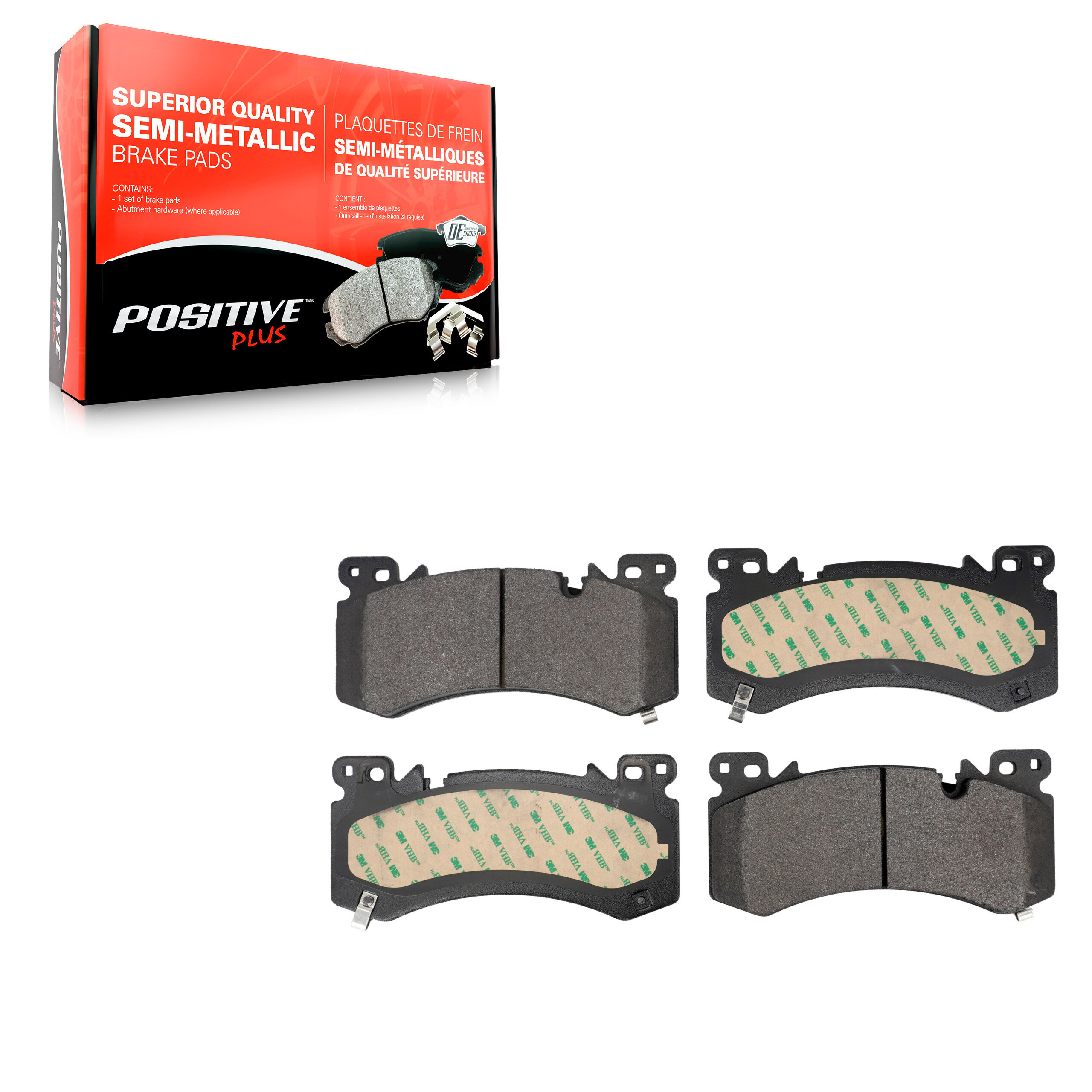 Positive Plus - PPF-D2407 - Front Disc Brake Pad
