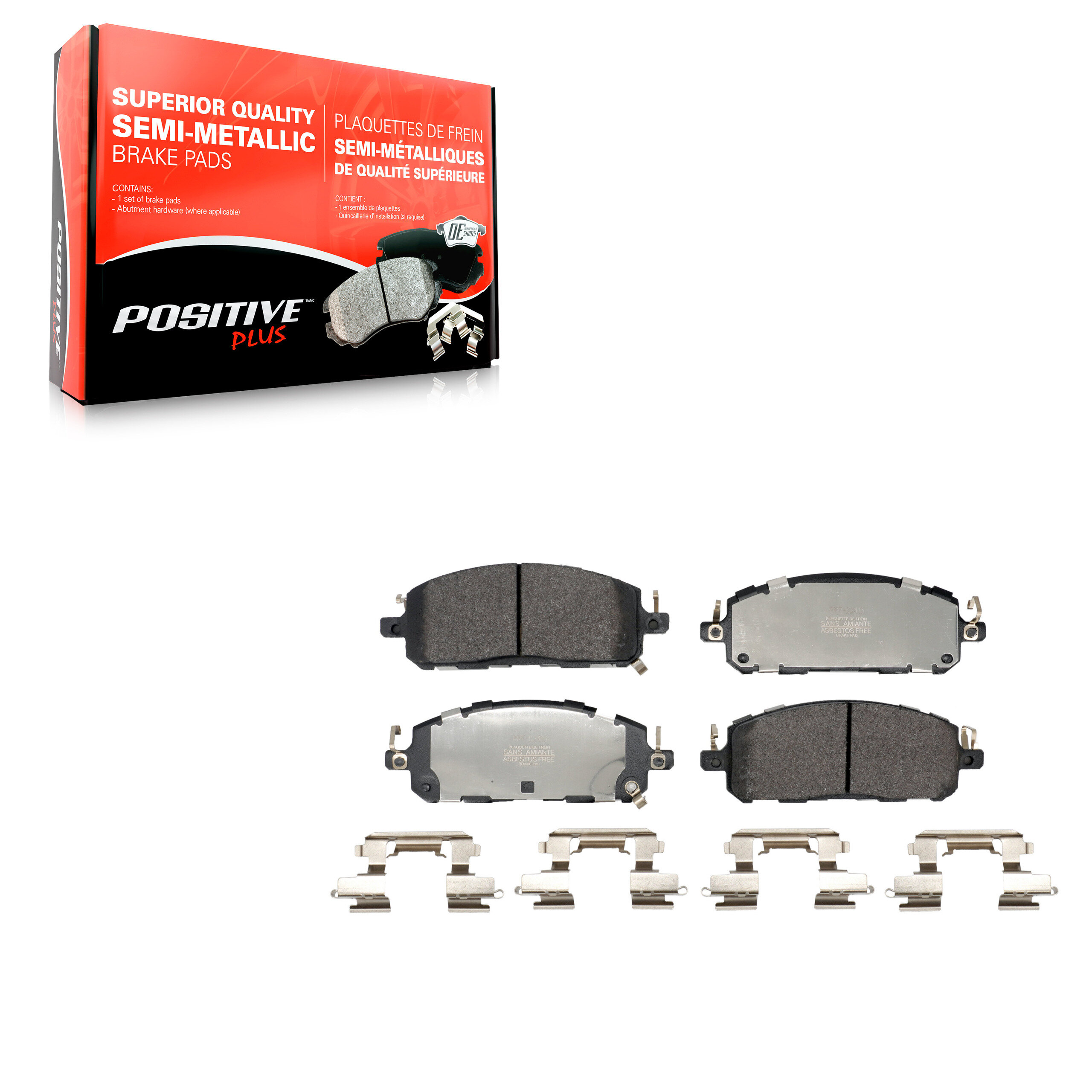 Positive Plus - PPF-D2413 - Front Disc Brake Pad