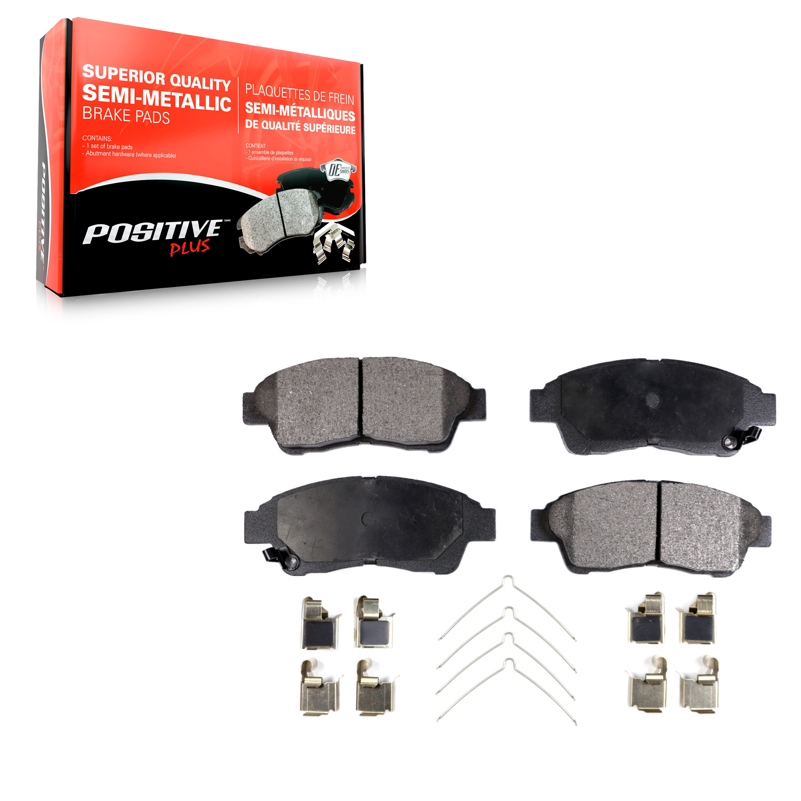Positive Plus Front Semi-Metallic Brake Pads Set PPF-D562-1684-22