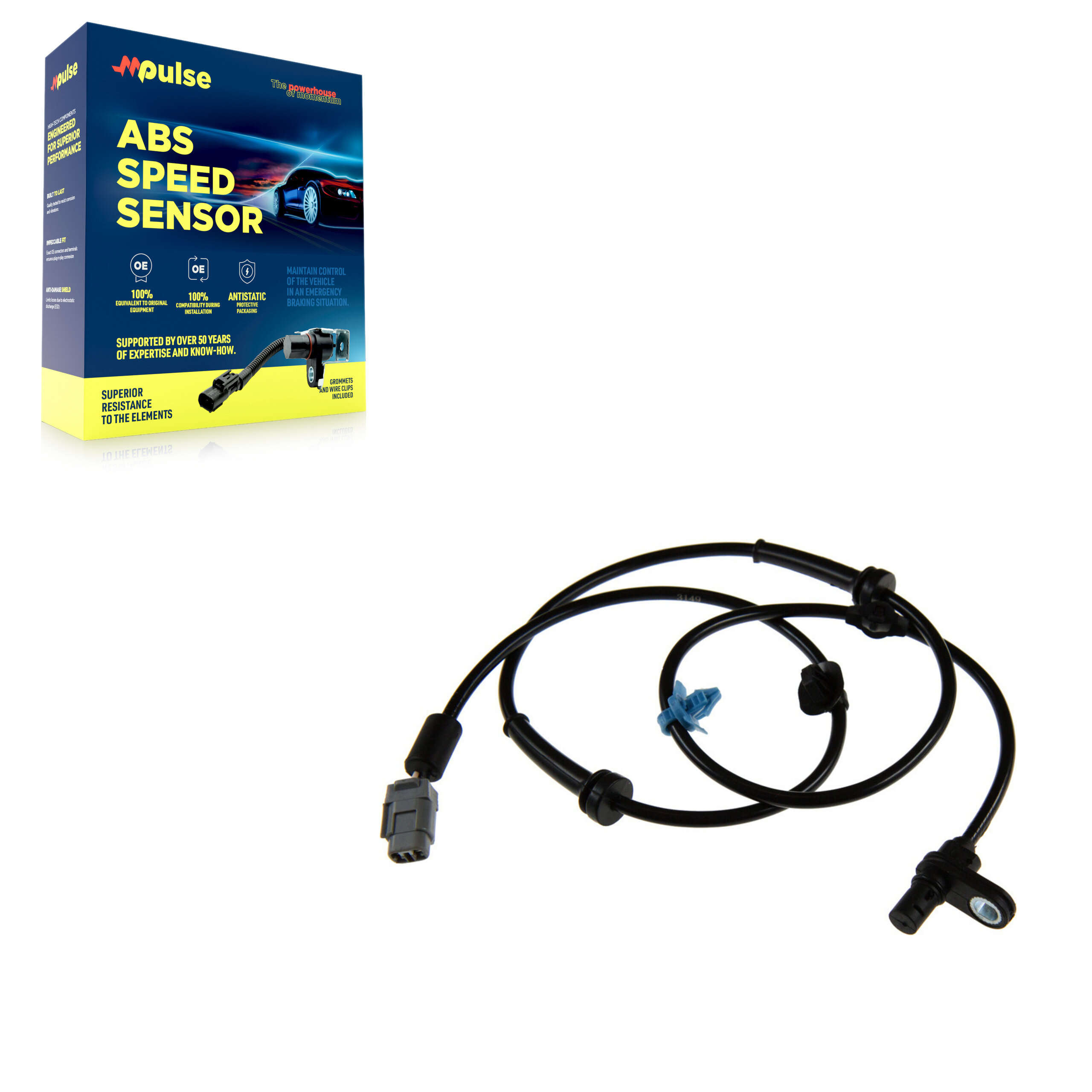 Mpulse - SEN-2ABS0741 - Rear Left ABS Wheel Speed Sensor
