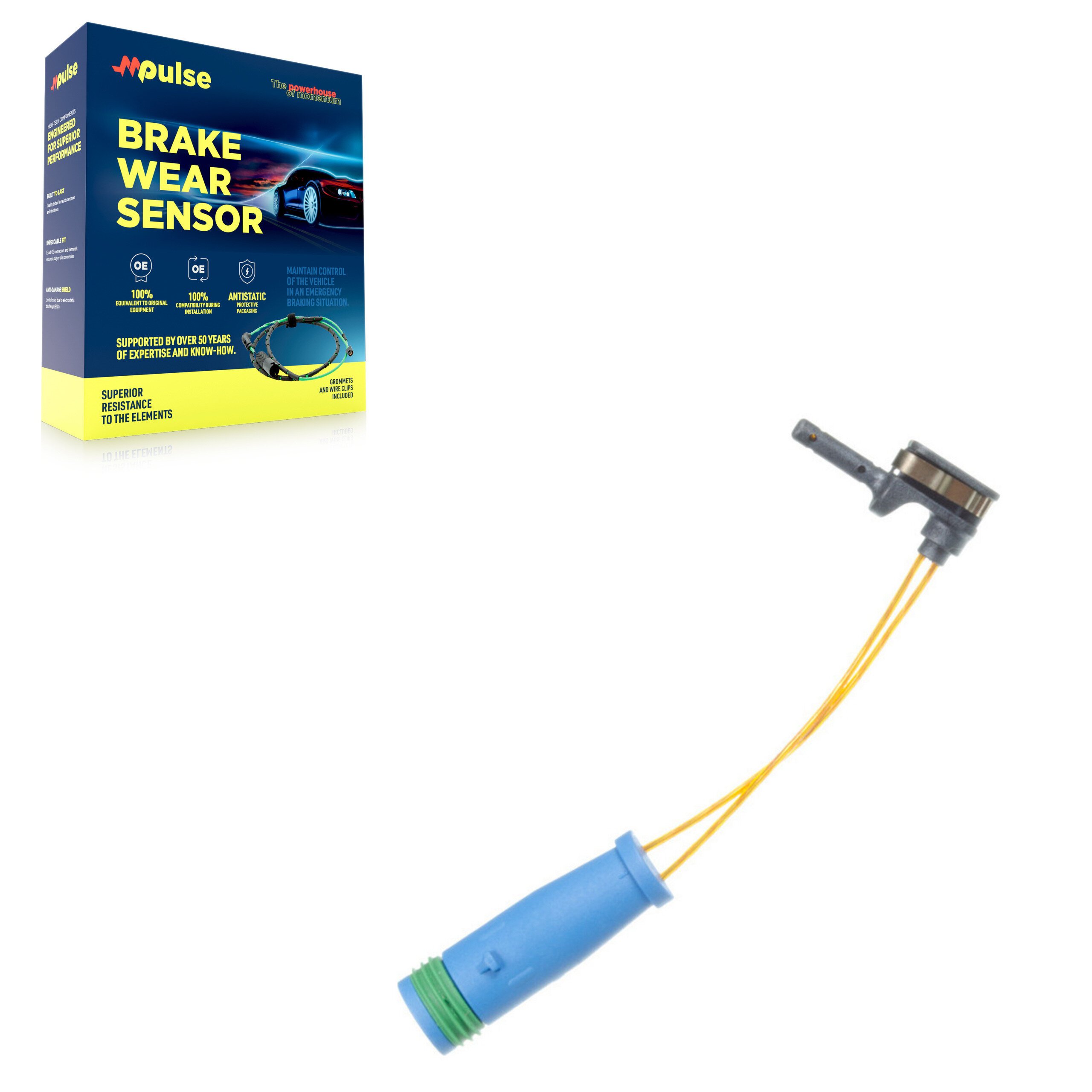 Mpulse - SEN-2BWS0007 - Front Disc Brake Pad Wear Sensor
