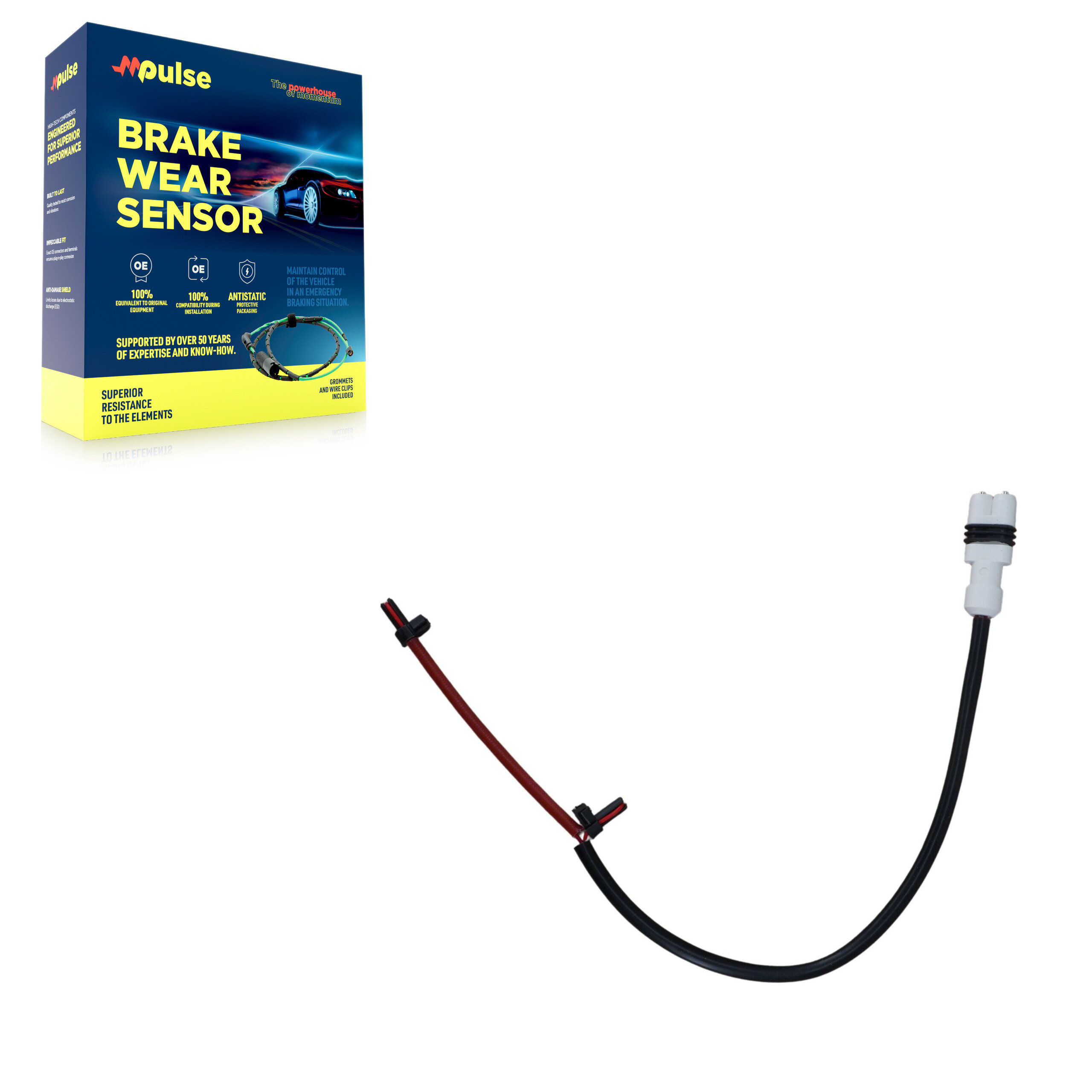 Mpulse - SEN-2BWS0187 - Front Left Disc Brake Pad Wear Sensor