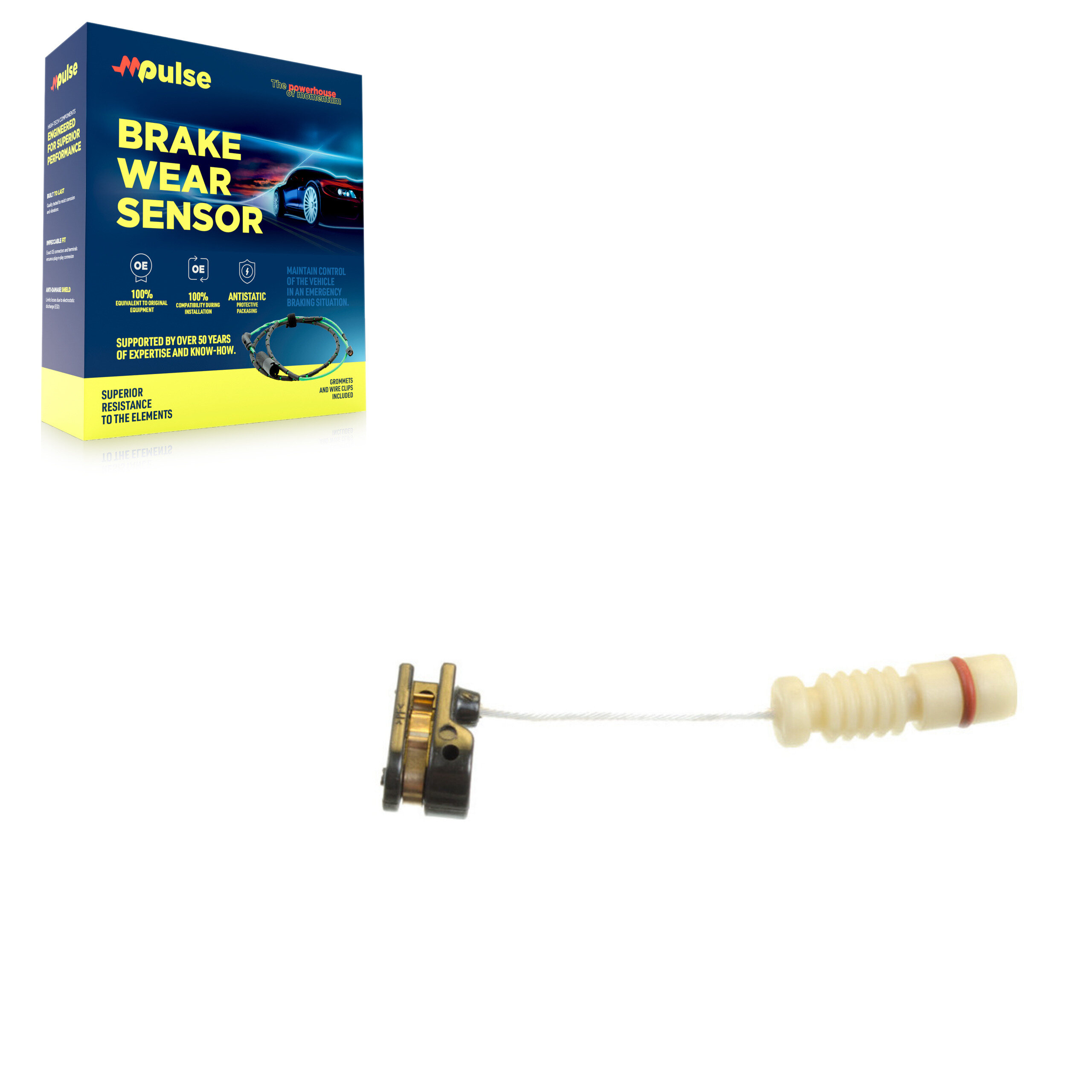 Mpulse - SEN-2BWS0418 - Front Disc Brake Pad Wear Sensor