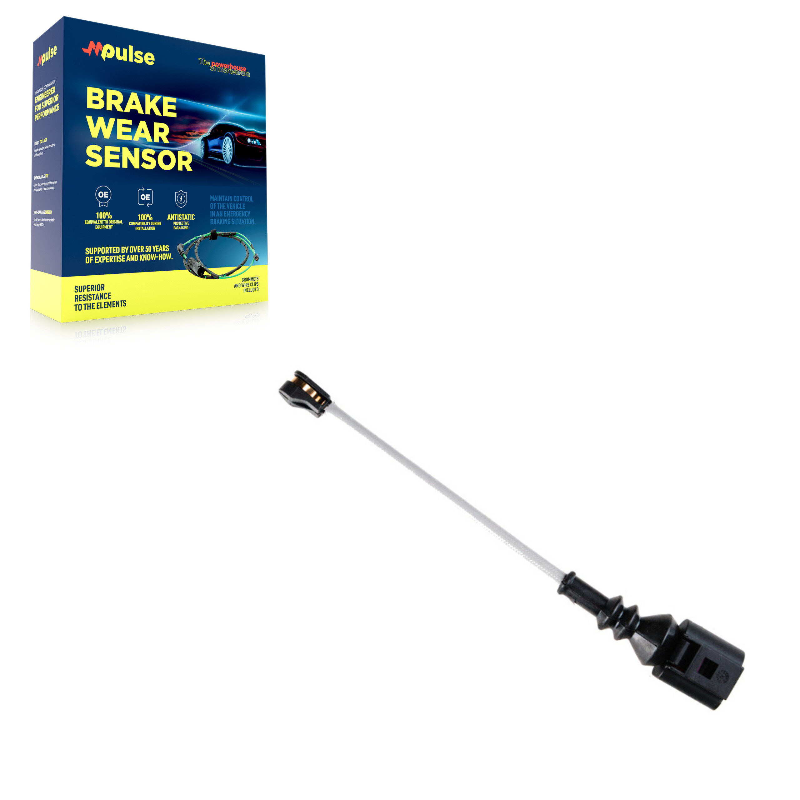 Mpulse - SEN-2BWS0428 - Front Disc Brake Pad Wear Sensor