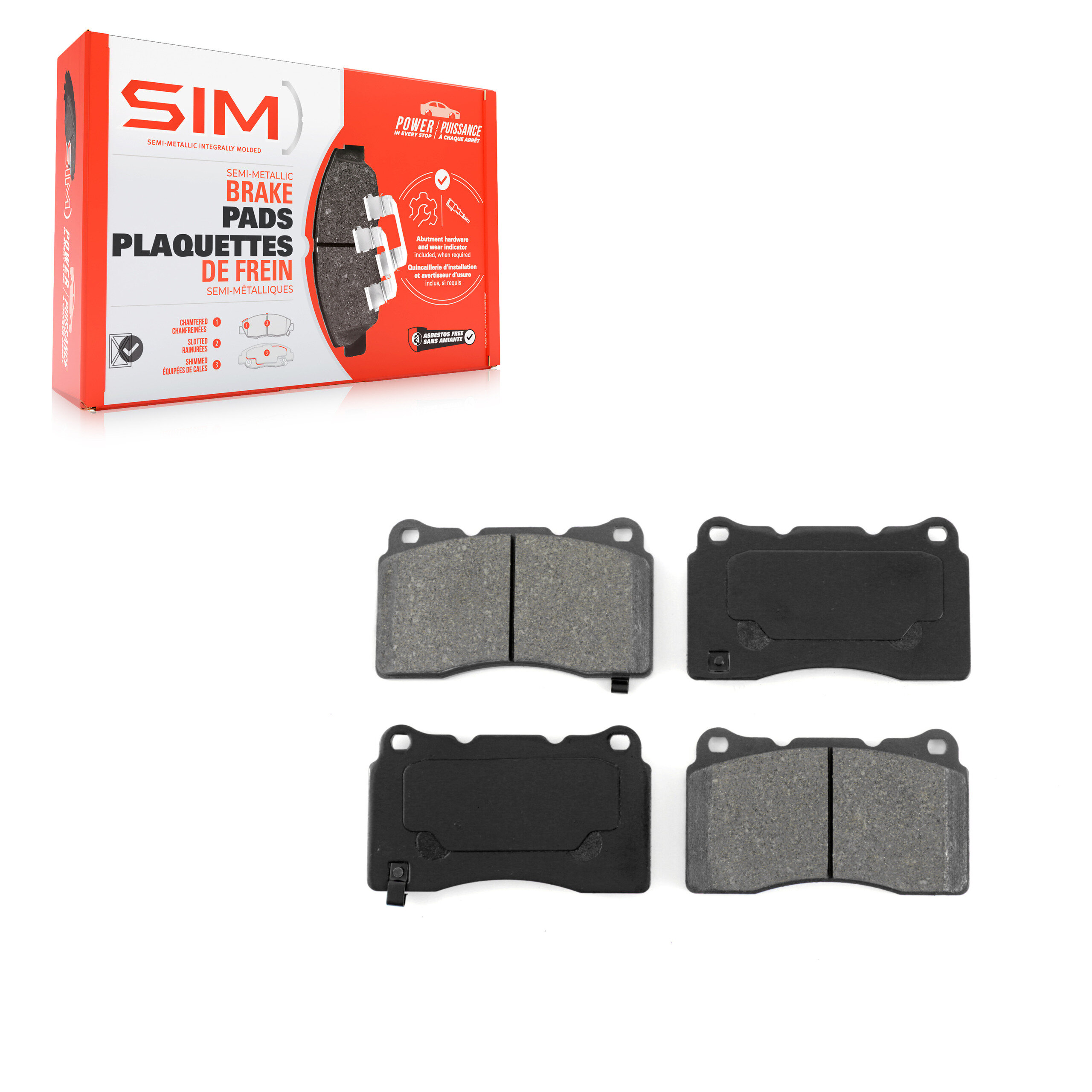 SIM - SIM-1001 - Front Disc Brake Pad