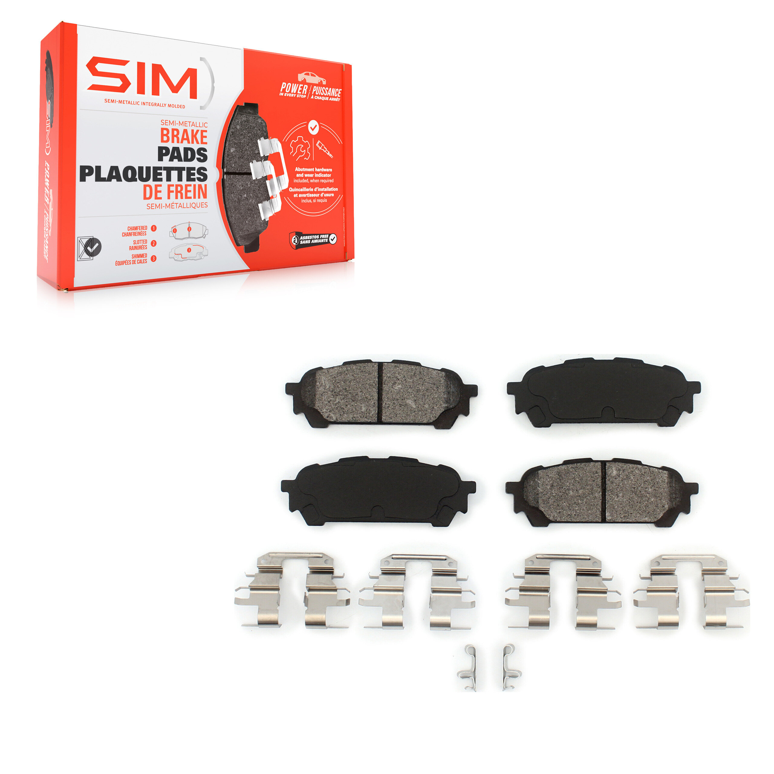 SIM - SIM-1004 - Rear Disc Brake Pad
