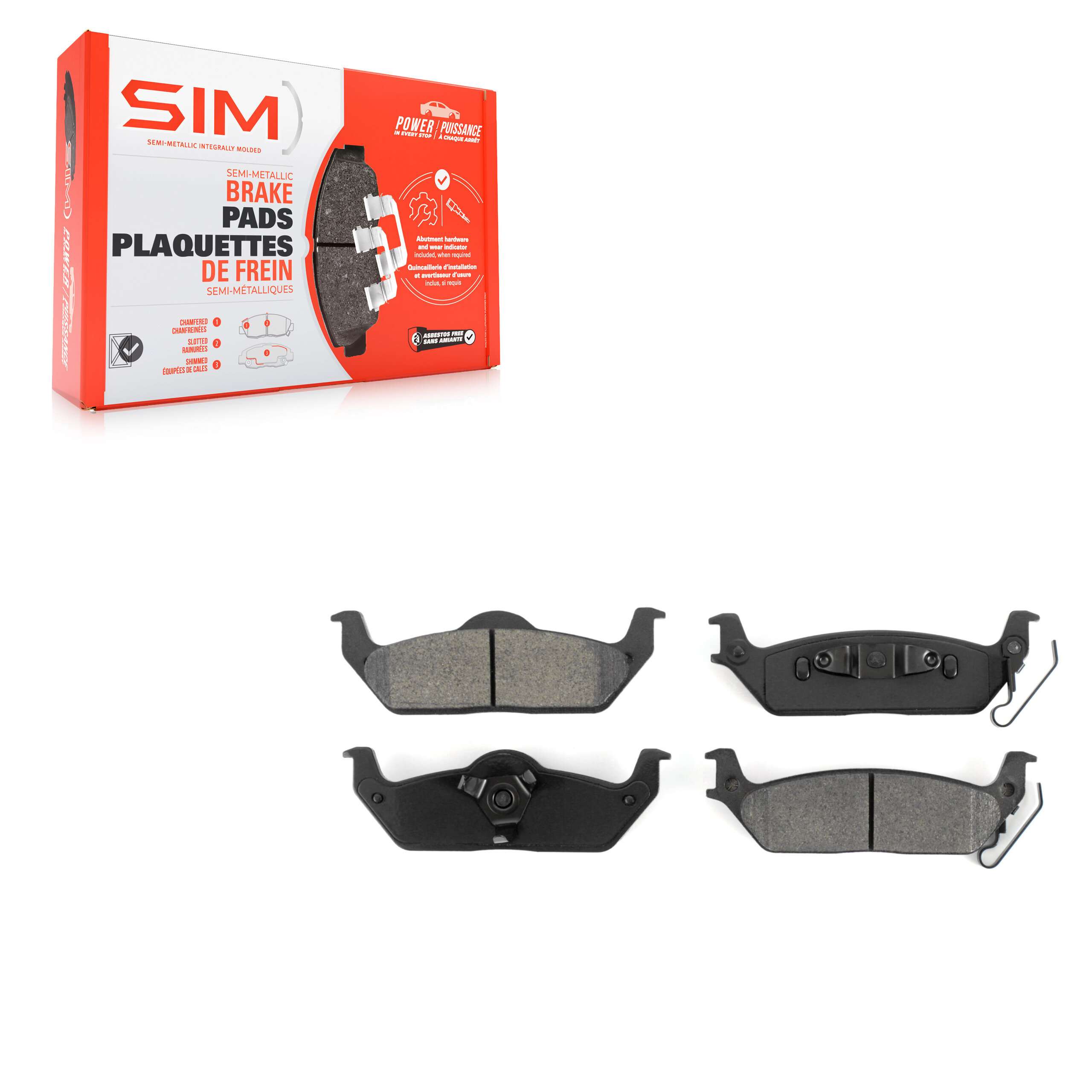 SIM - SIM-1012 - Rear Disc Brake Pad