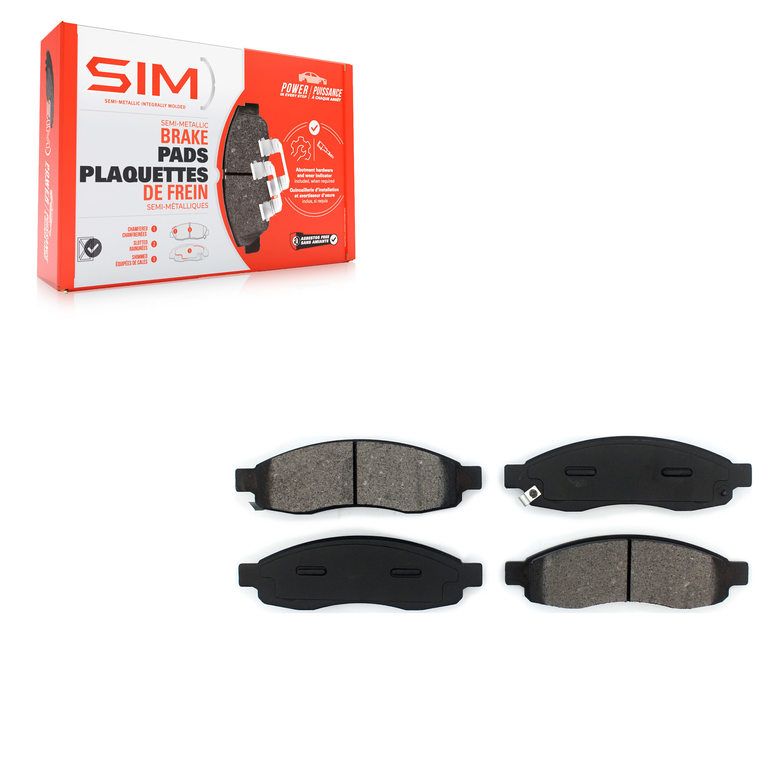 SIM - SIM-1015 - Front Disc Brake Pad
