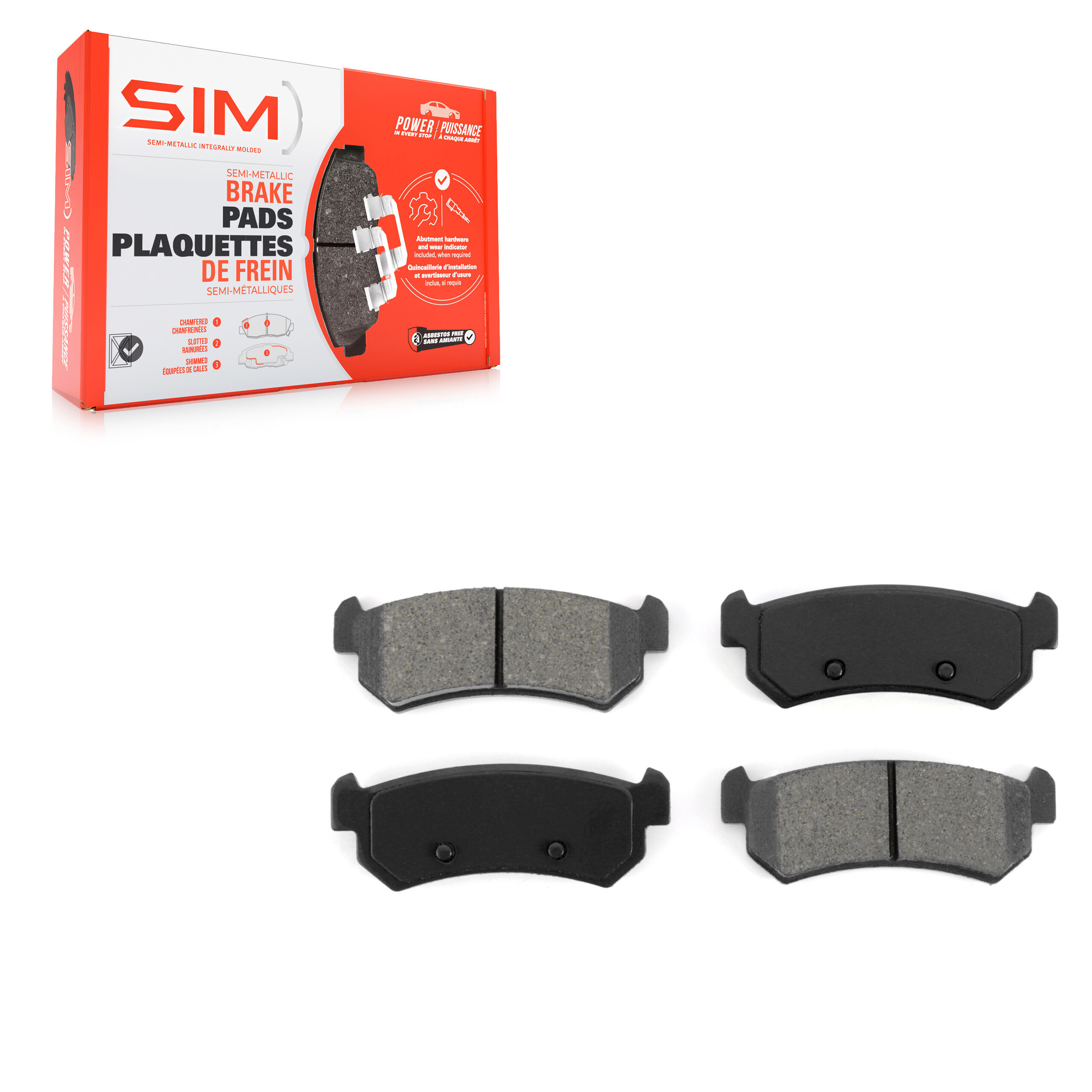 SIM - SIM-1036 - Rear Disc Brake Pad