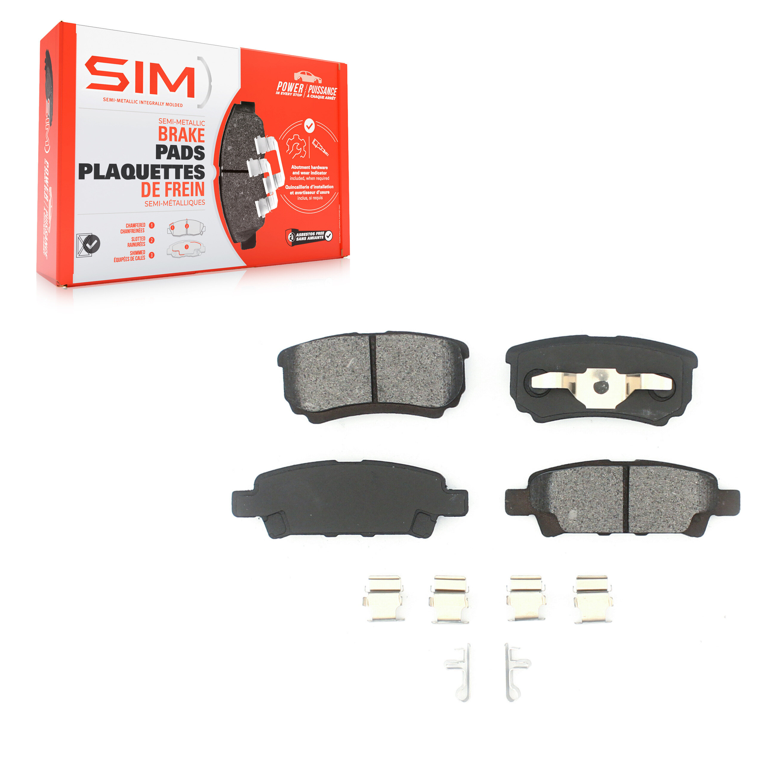 SIM - SIM-1037 - Rear Disc Brake Pad