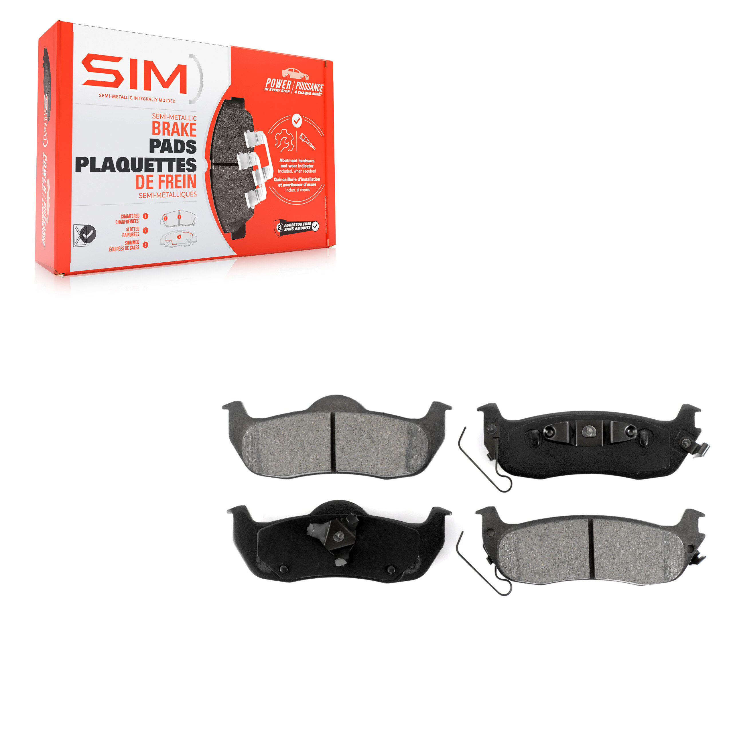 SIM - SIM-1041 - Rear Disc Brake Pad