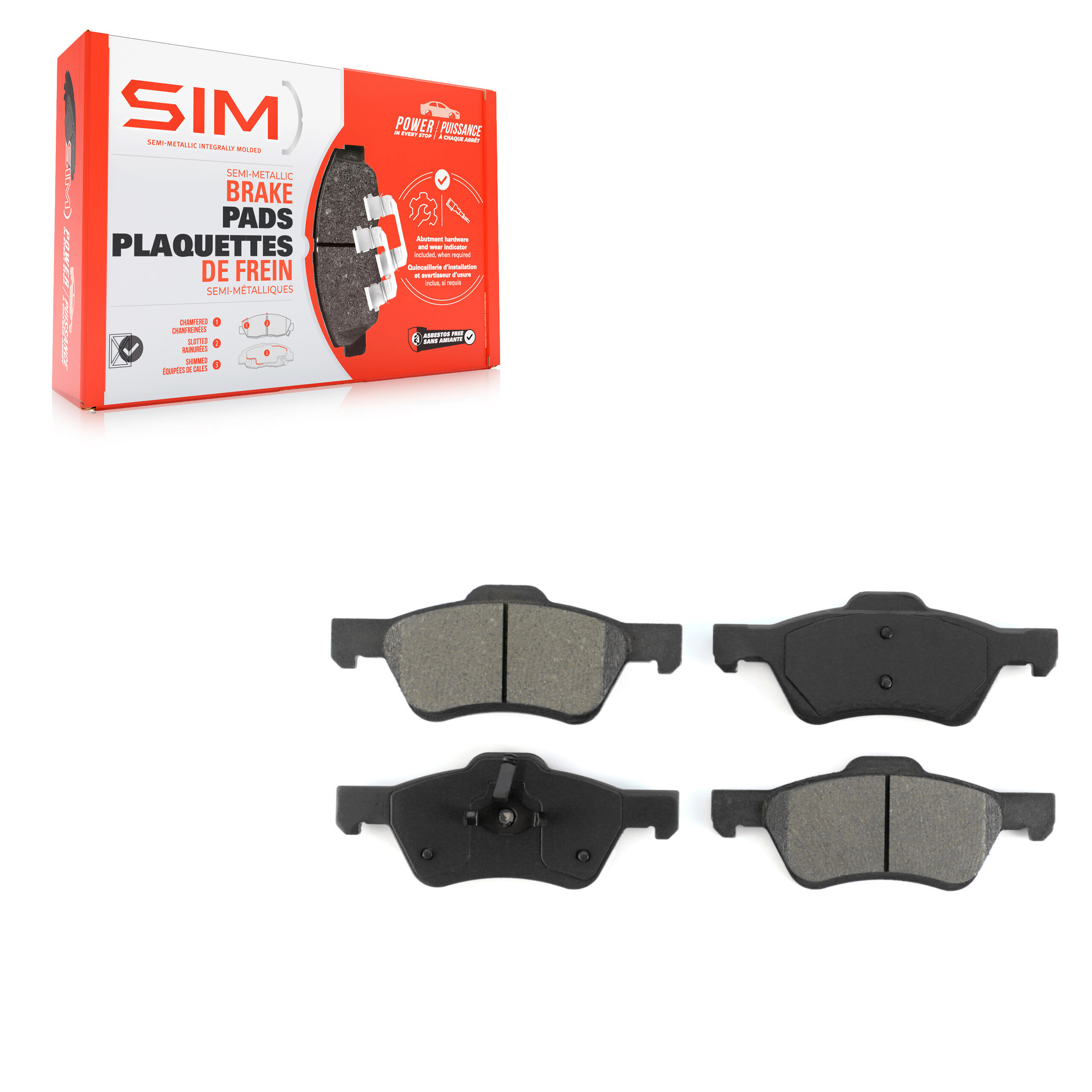 SIM - SIM-1047B - Front Disc Brake Pad