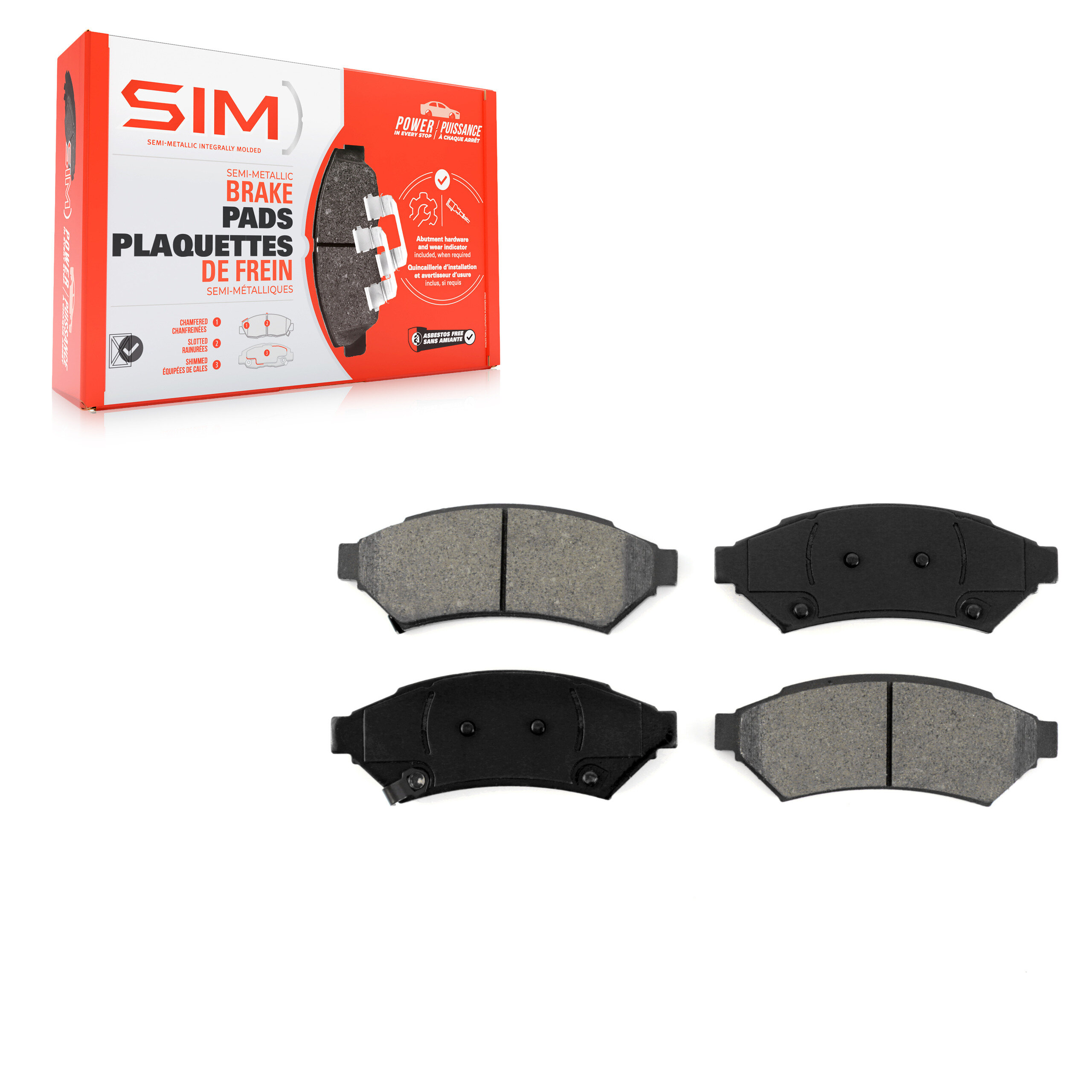 SIM - SIM-1075 - Front Disc Brake Pad