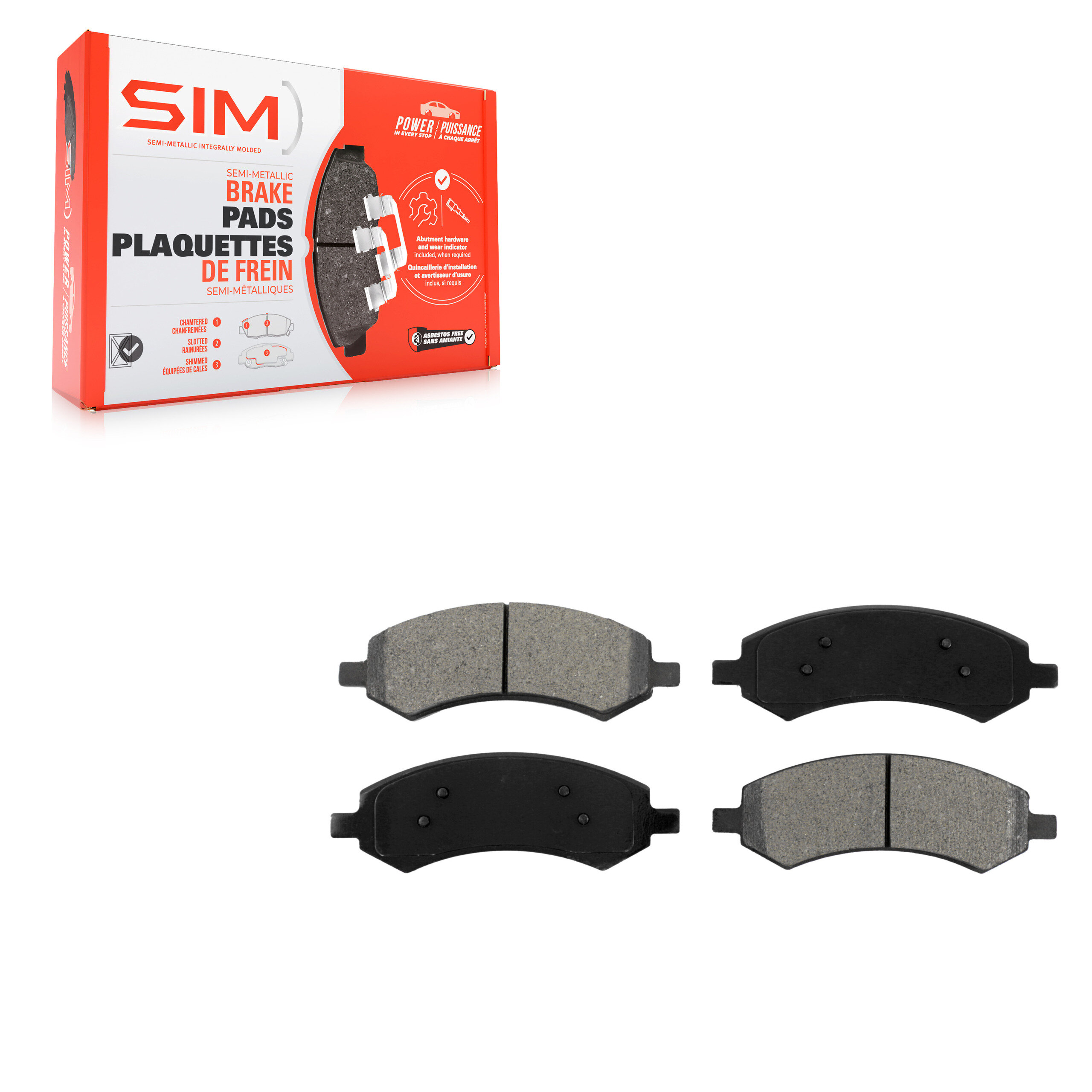 SIM - SIM-1084 - Front Disc Brake Pad