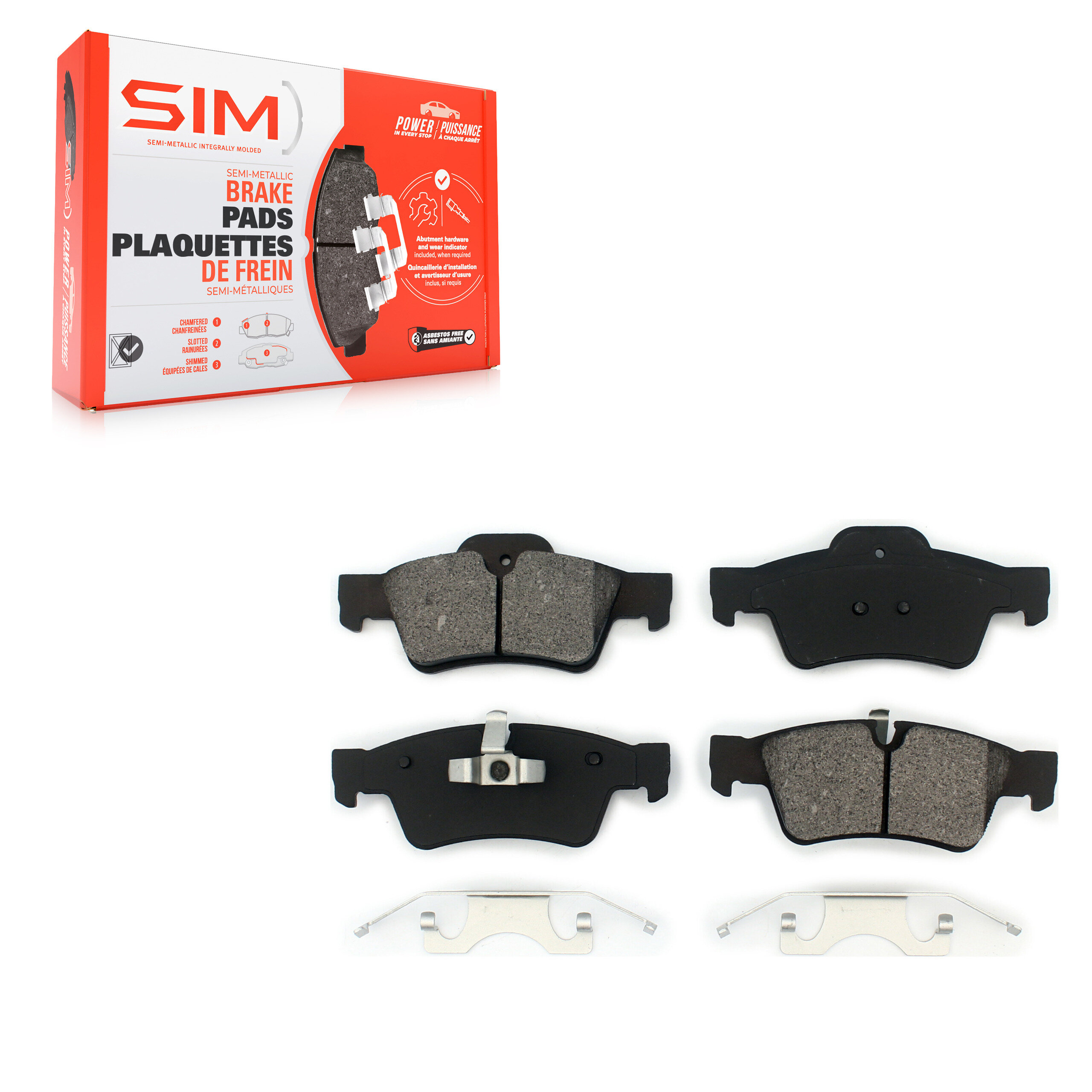 SIM - SIM-1122 - Rear Disc Brake Pad