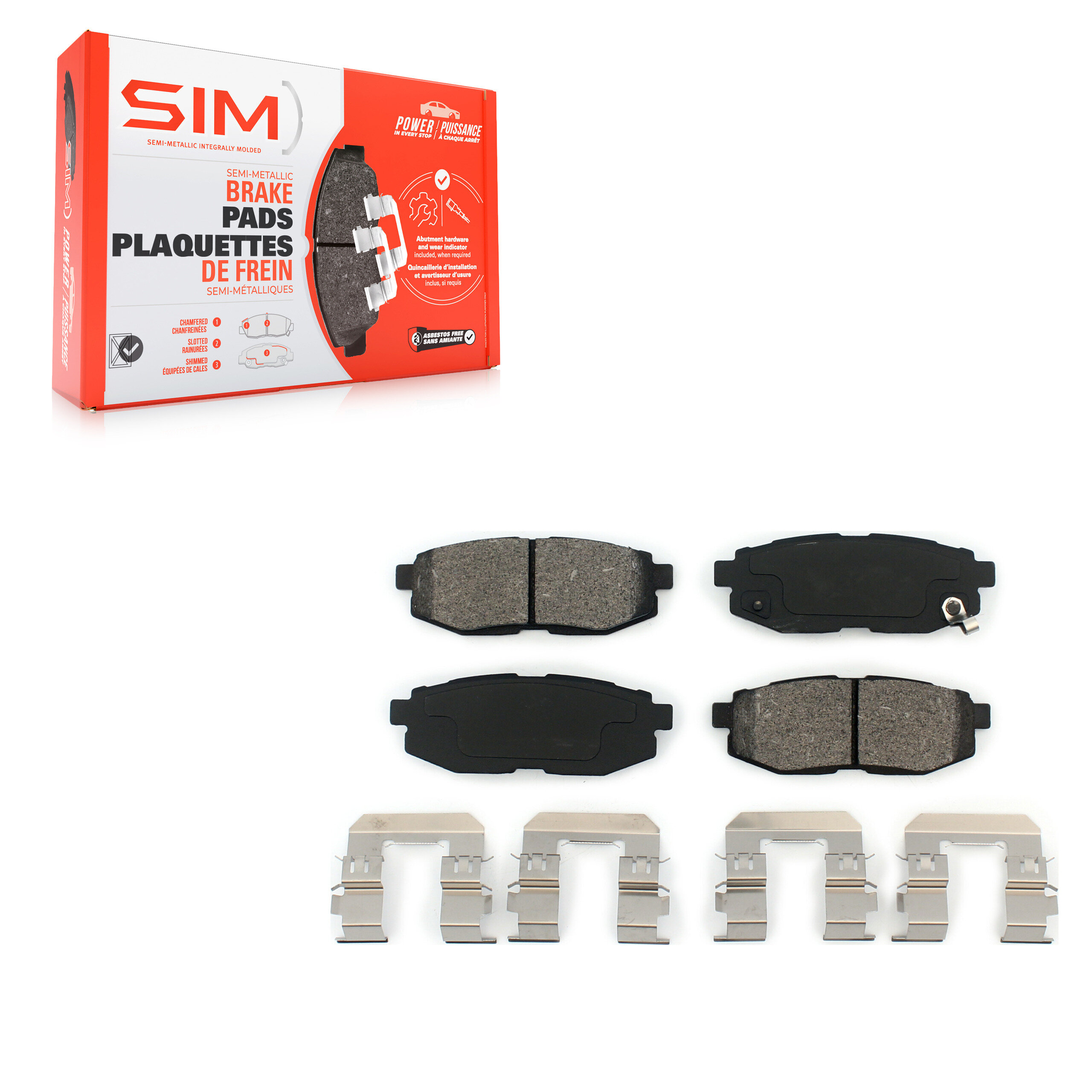 SIM - SIM-1124 - Rear Disc Brake Pad