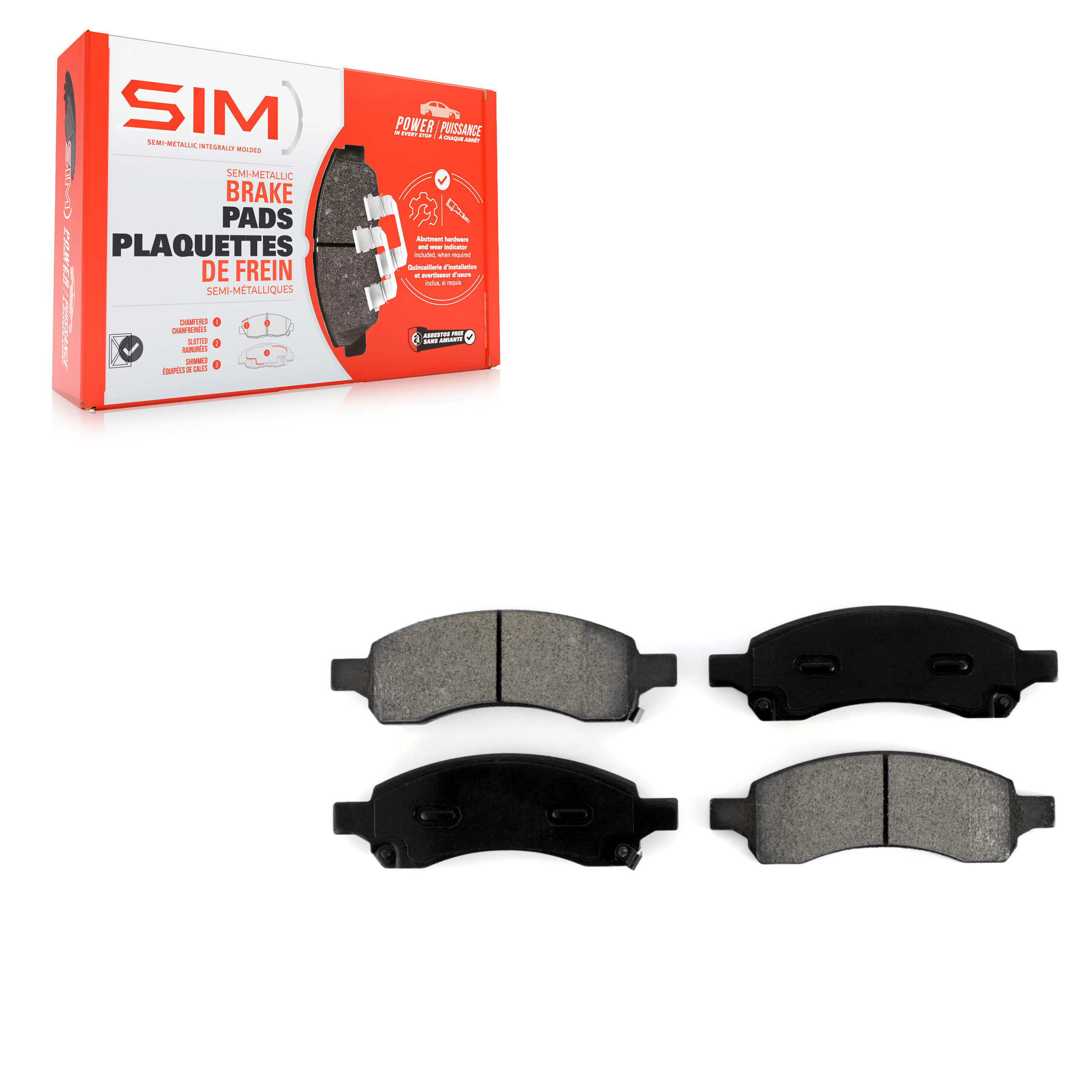 SIM - SIM-1169A - Front Disc Brake Pad