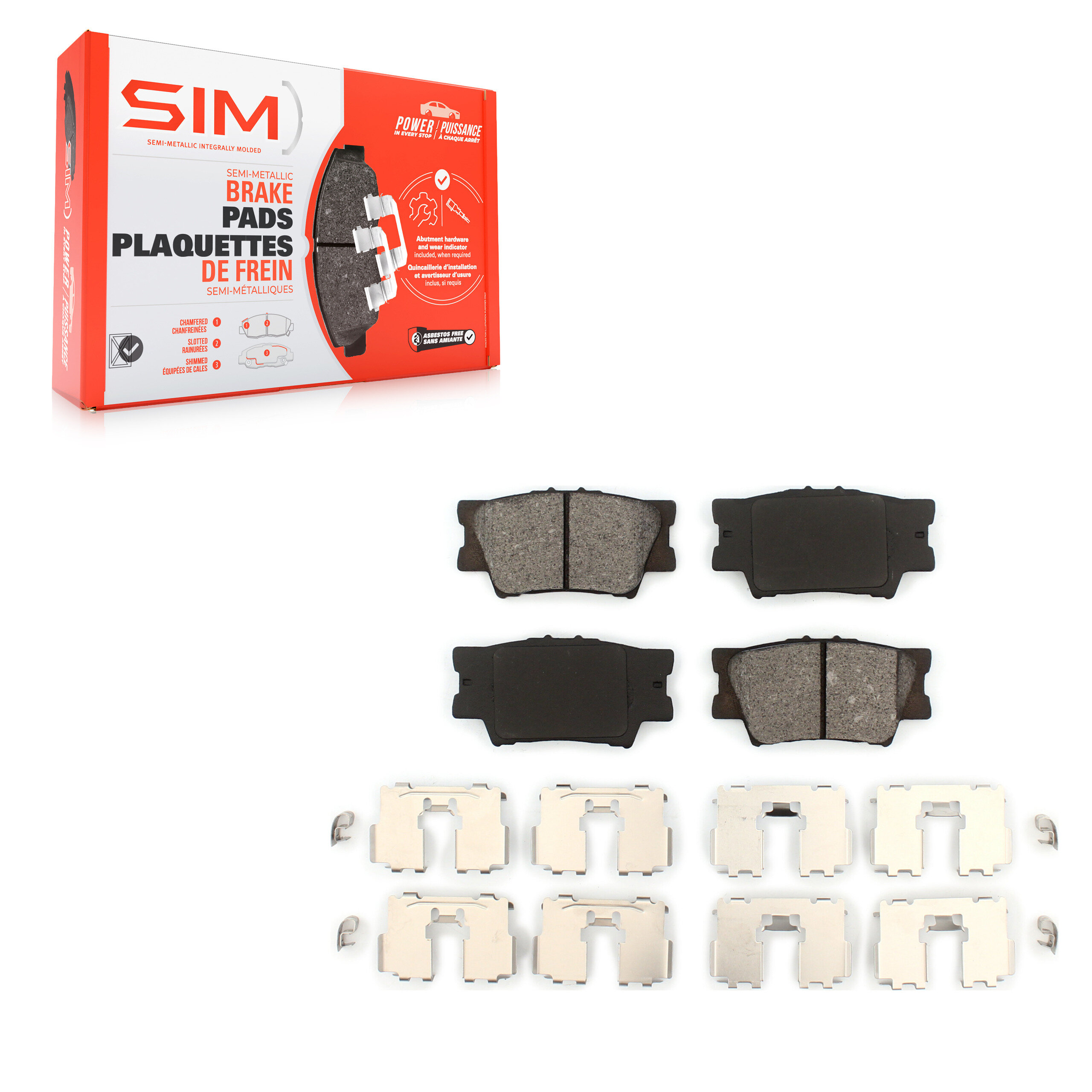 SIM - SIM-1212 - Rear Disc Brake Pad