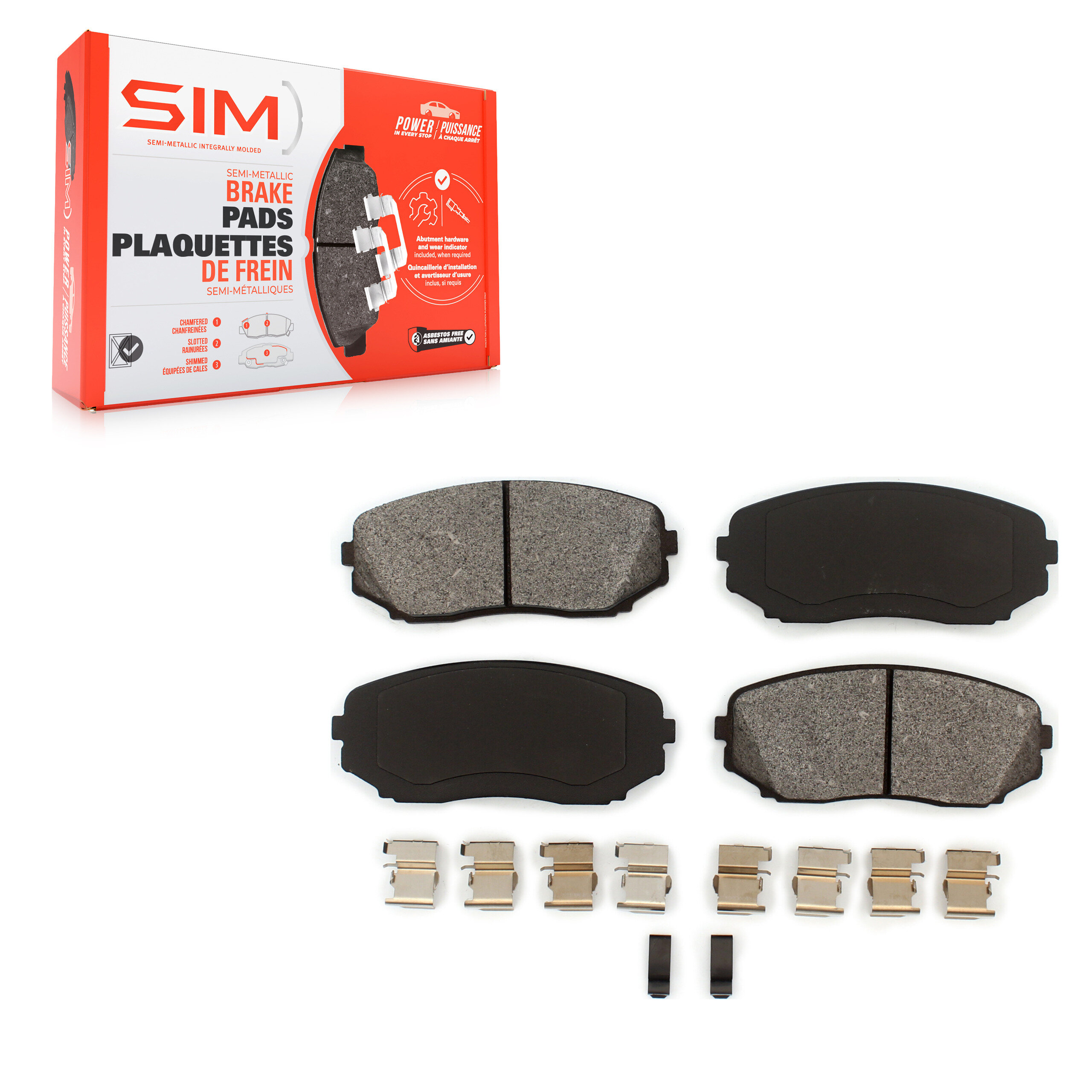 SIM - SIM-1258 - Front Disc Brake Pad