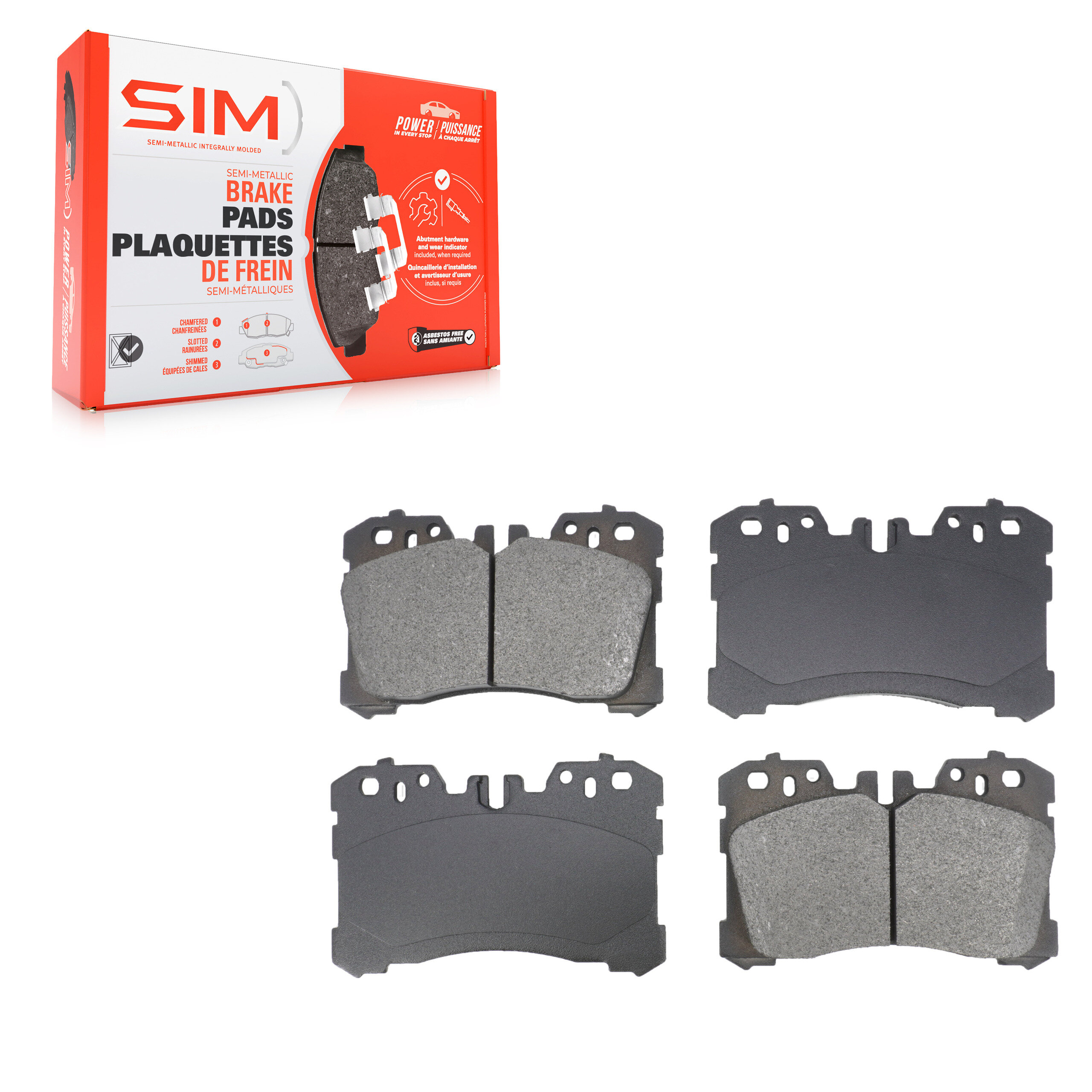 SIM - SIM-1282 - Front Disc Brake Pad