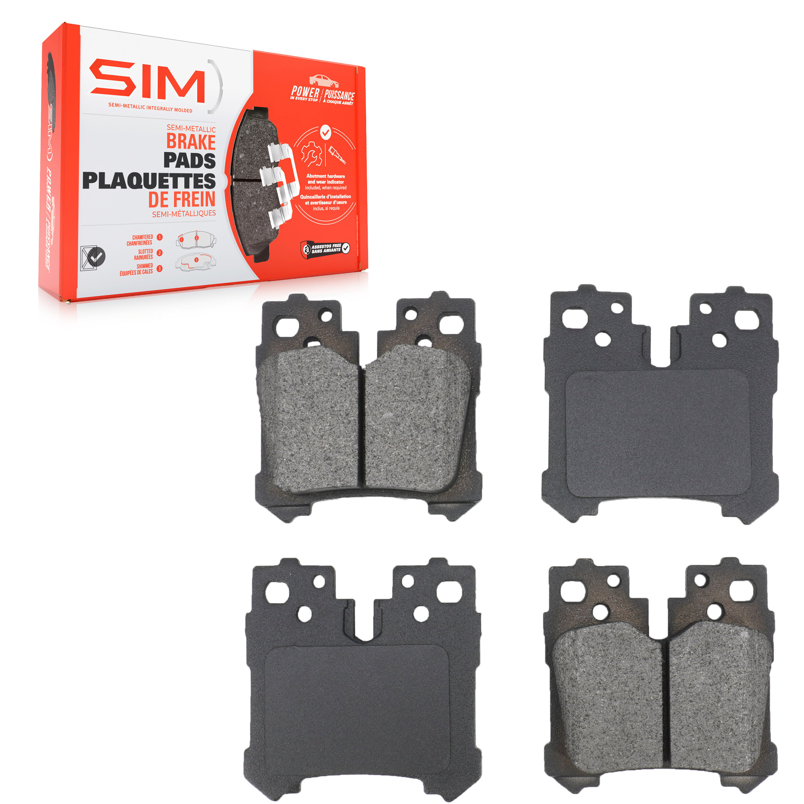 SIM - SIM-1283 - Rear Disc Brake Pad