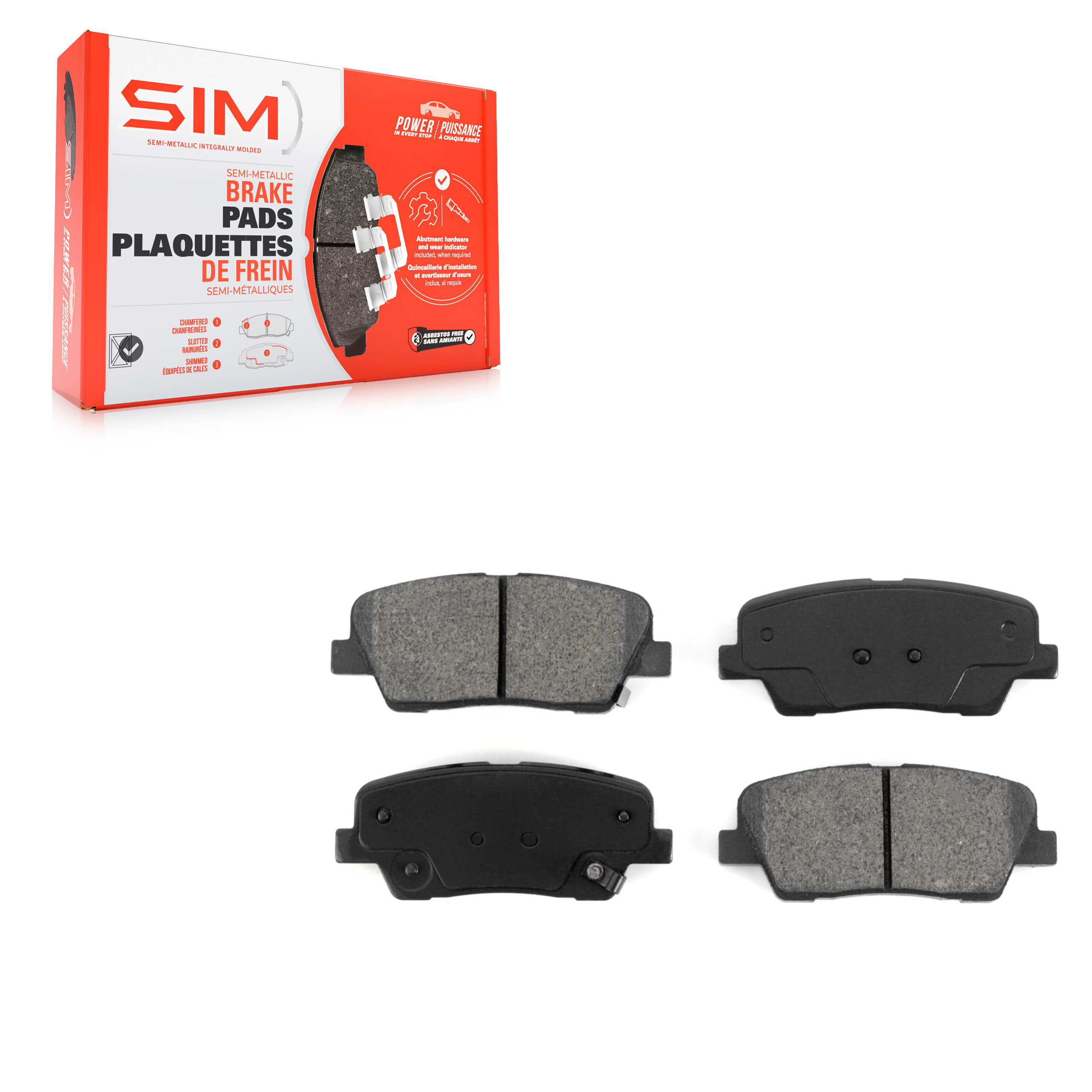 SIM - SIM-1284 - Rear Disc Brake Pad