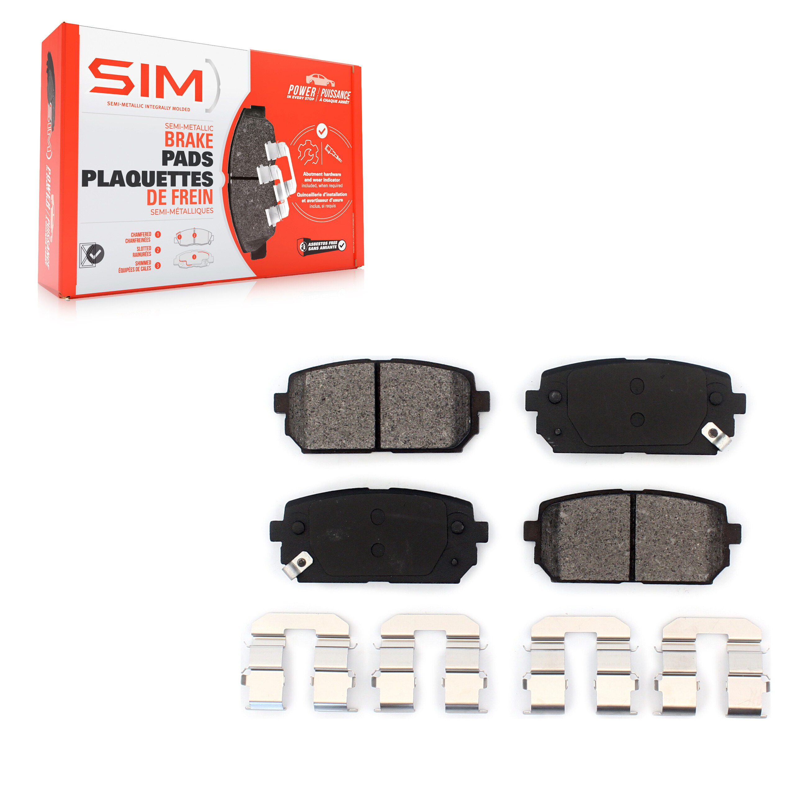 SIM - SIM-1296 - Rear Disc Brake Pad