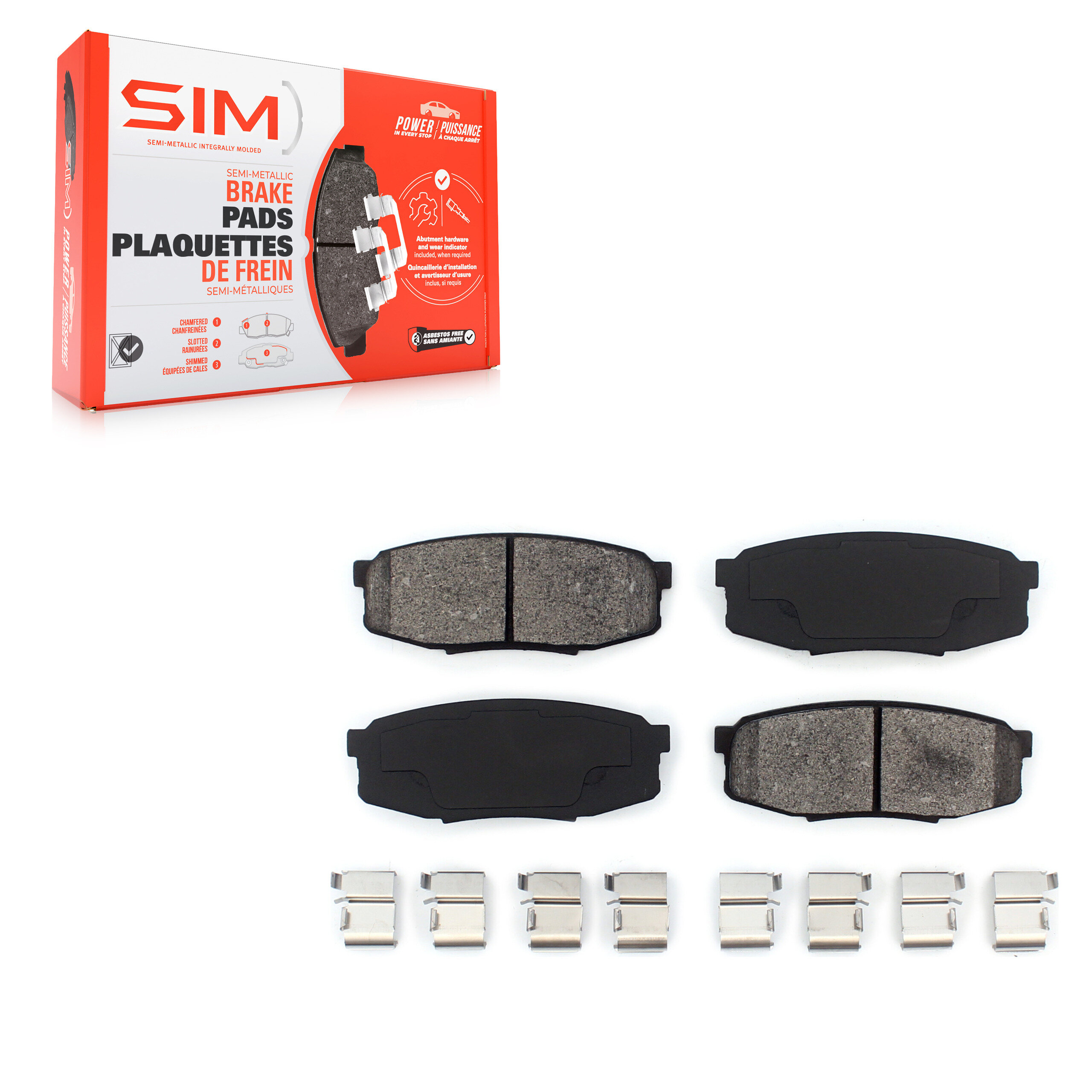 SIM - SIM-1304 - Rear Disc Brake Pad