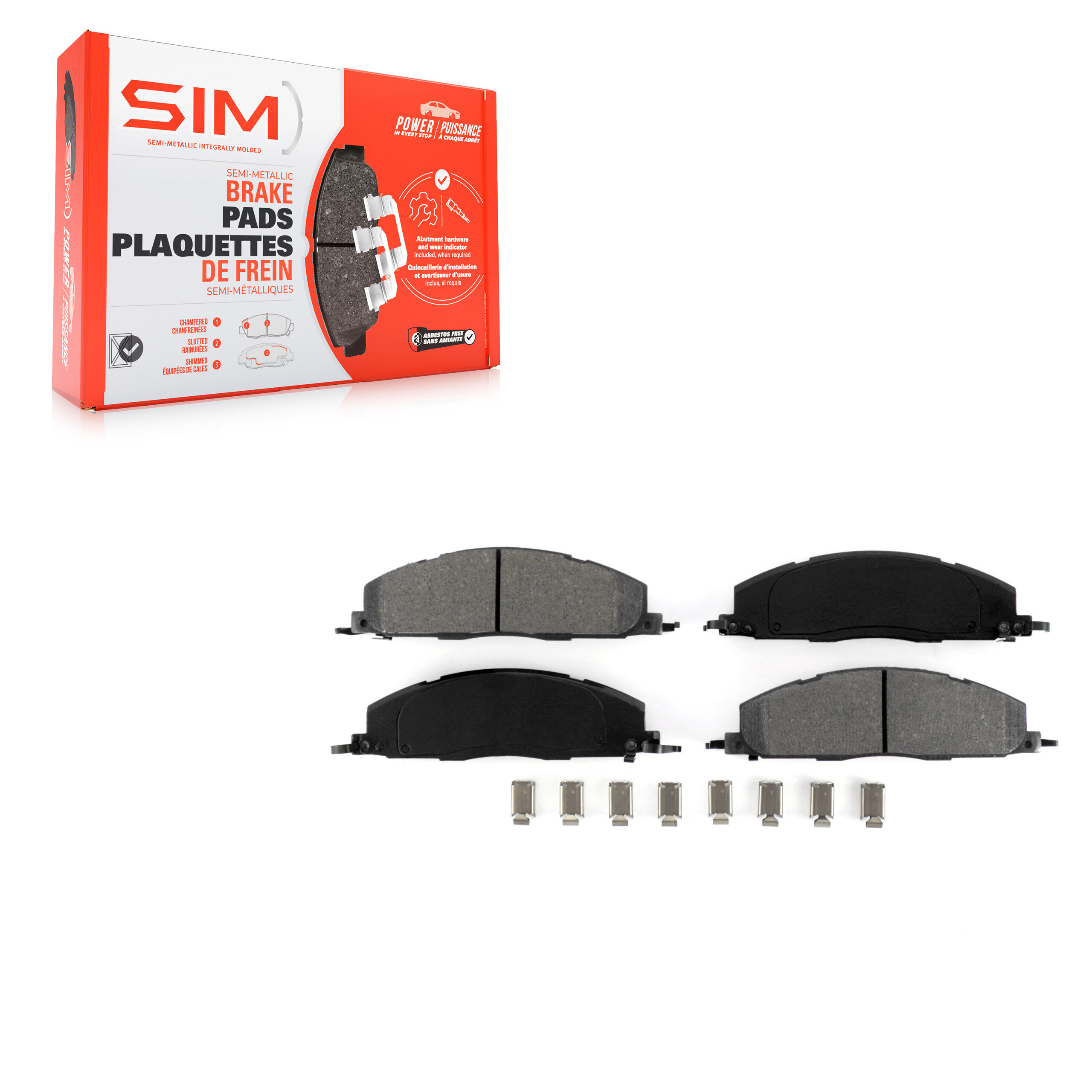 SIM - SIM-1400 - Rear Disc Brake Pad