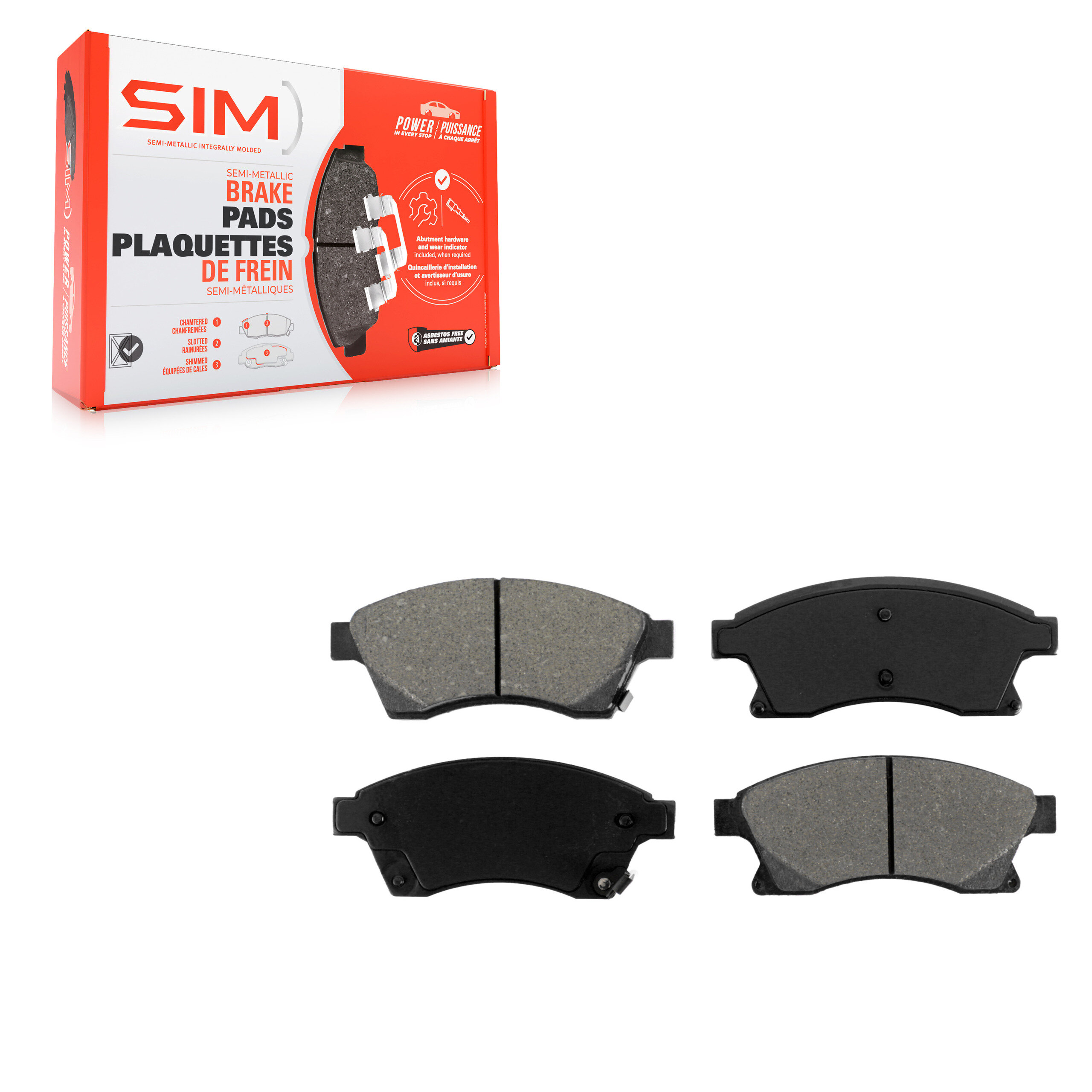 SIM - SIM-1522 - Front Disc Brake Pad