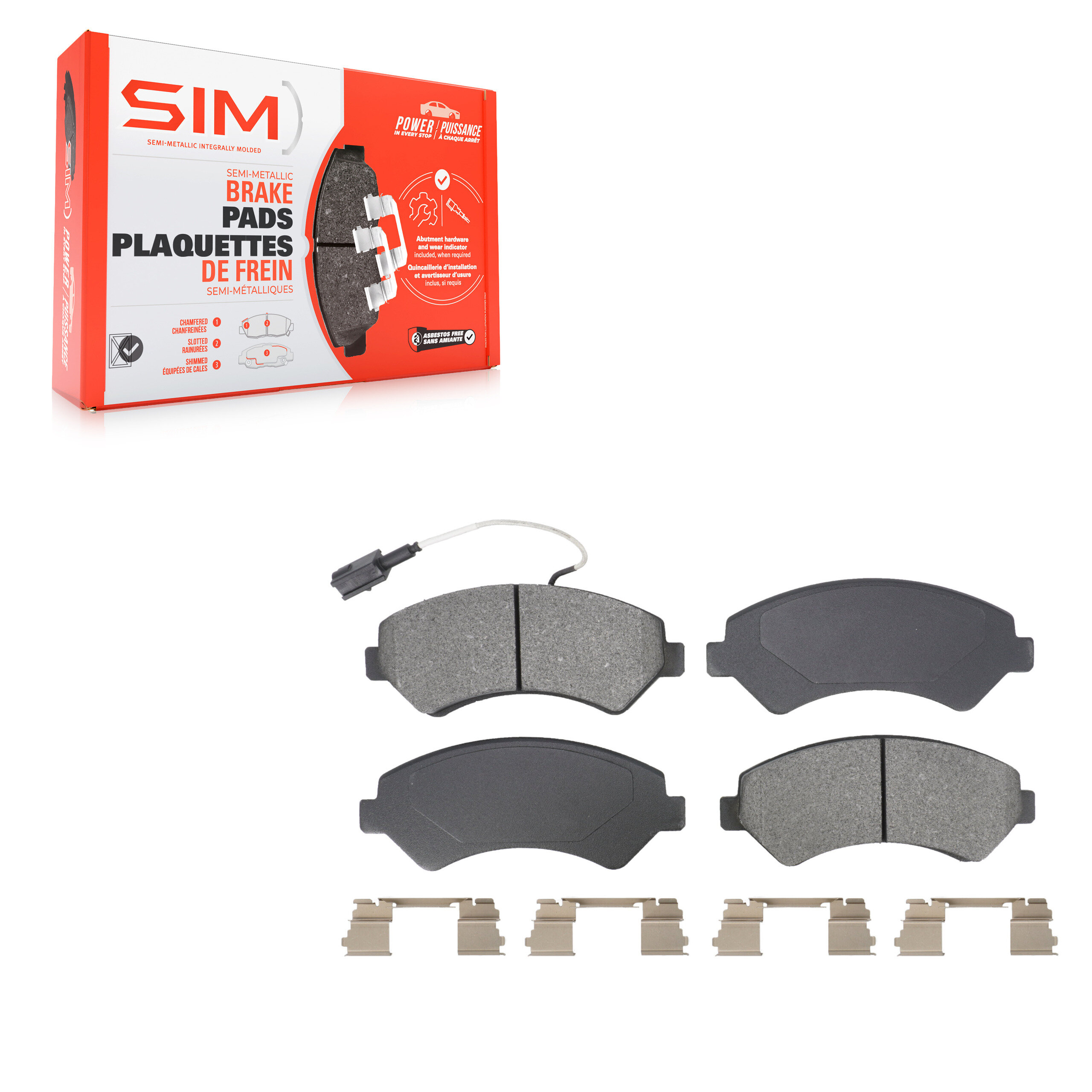 SIM - SIM-1540 - Front Disc Brake Pad
