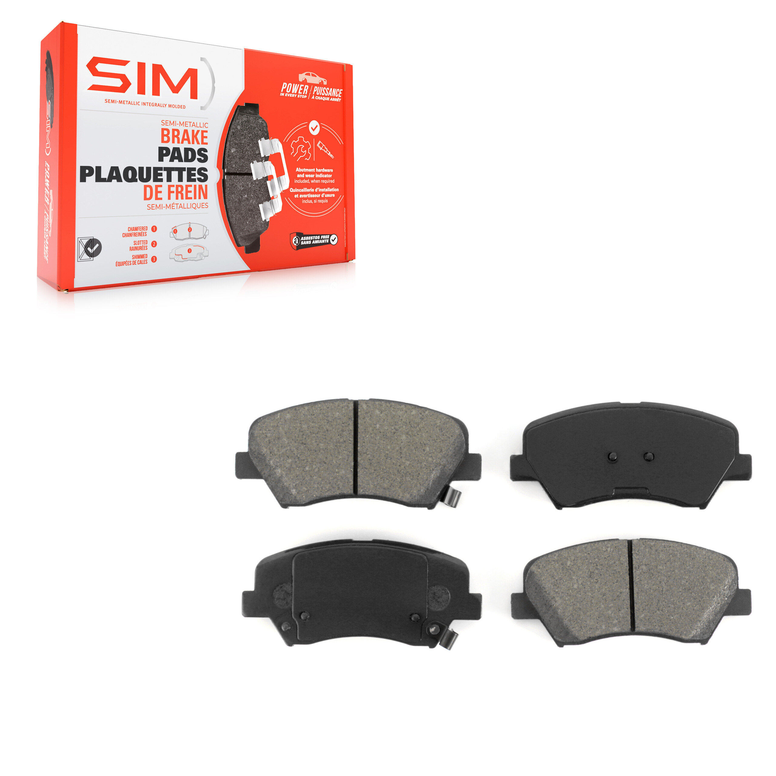 SIM - SIM-1543 - Front Disc Brake Pad
