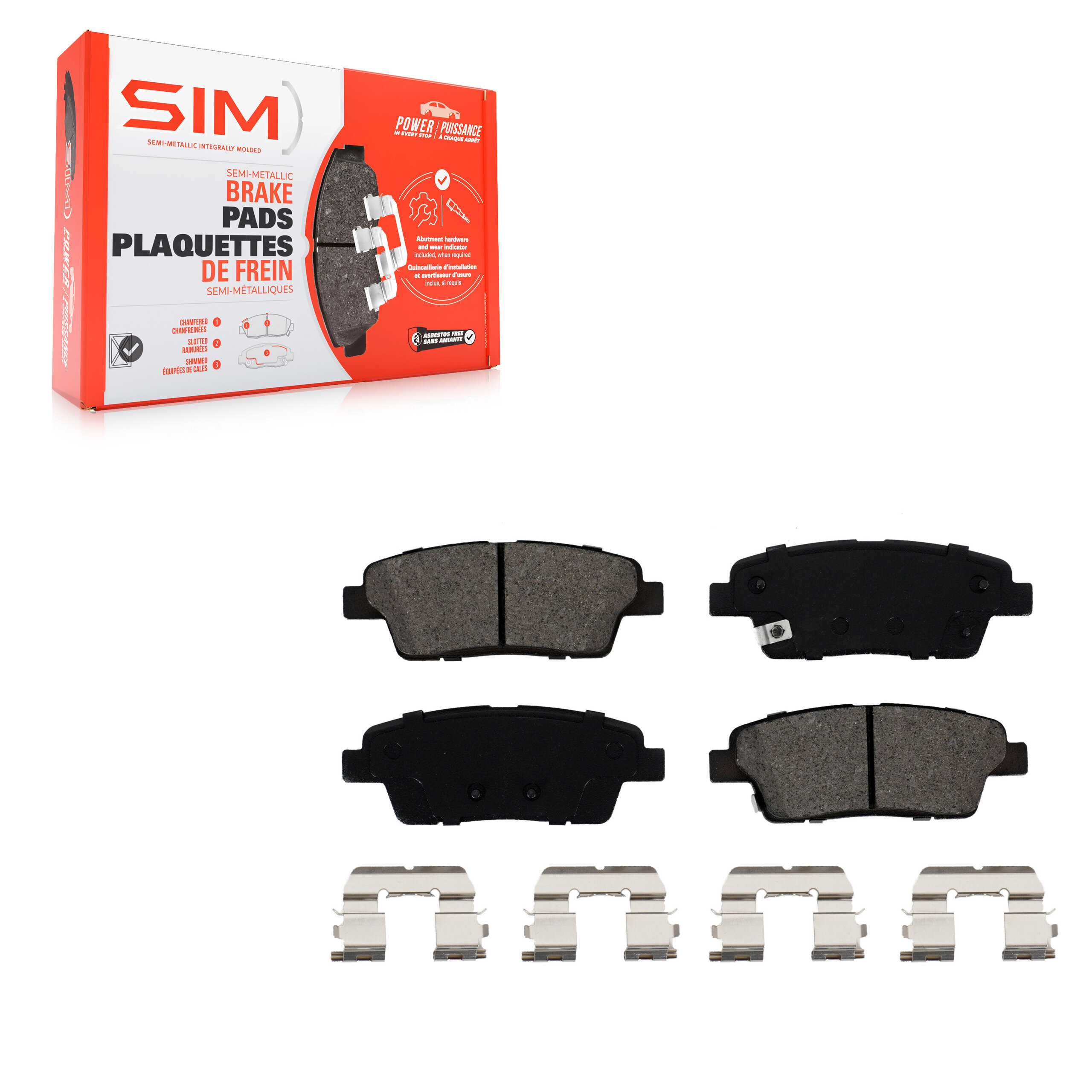 SIM - SIM-1551 - Rear Disc Brake Pad