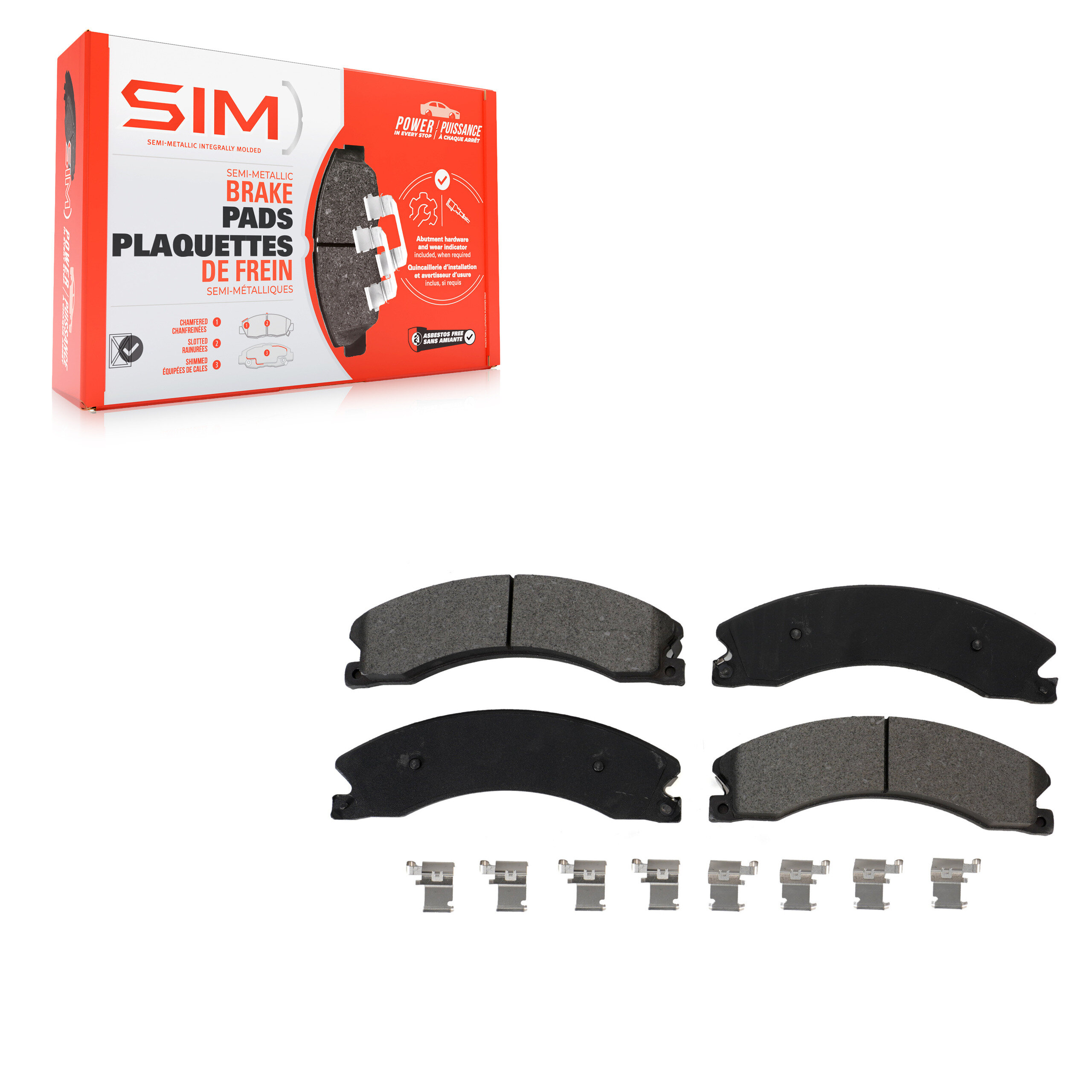 SIM - SIM-1565A - Rear Disc Brake Pad