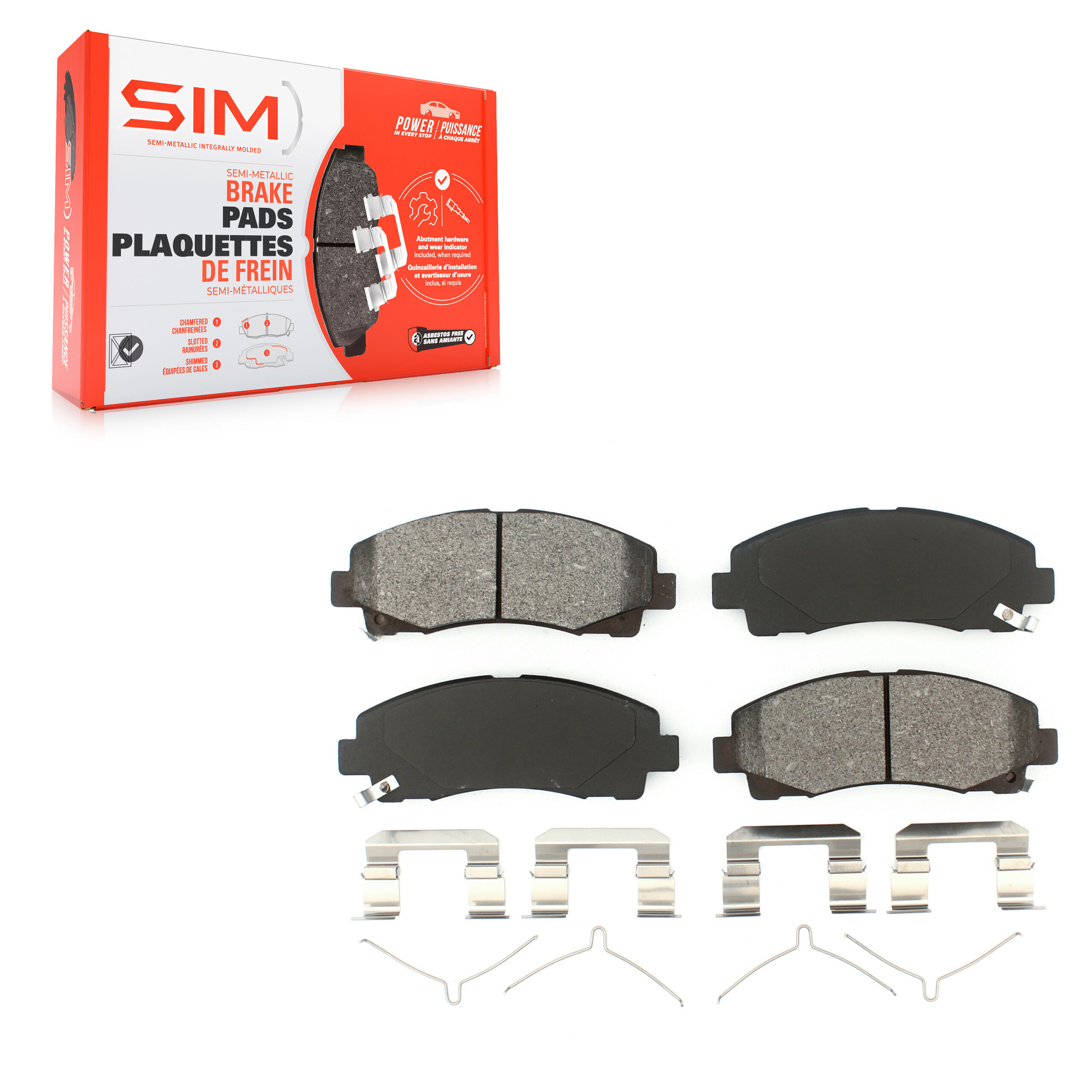 SIM - SIM-1584 - Front Disc Brake Pad